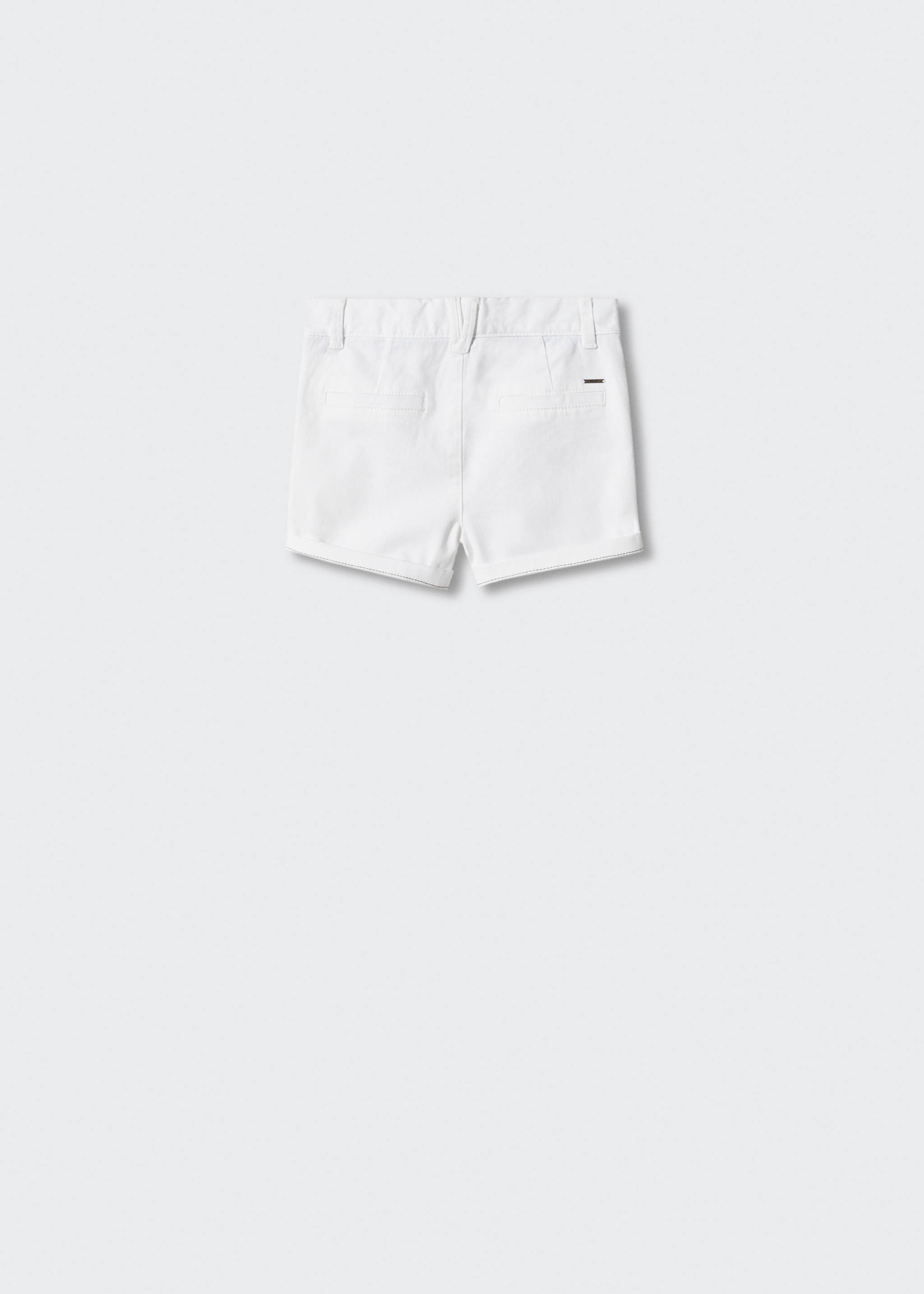 Cotton chino style Bermuda shorts - Reverse of the article