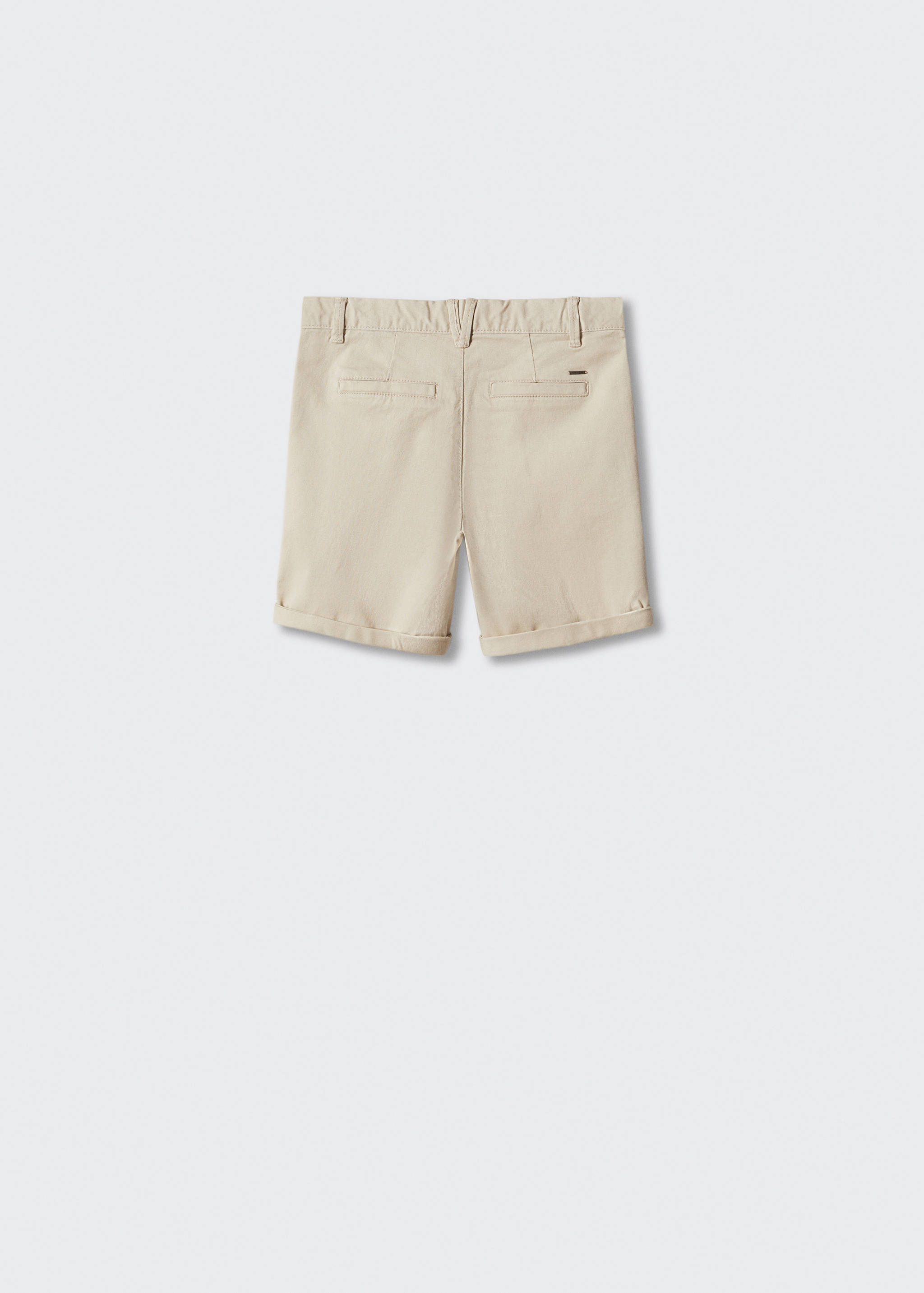Cotton chino style Bermuda shorts - Reverse of the article