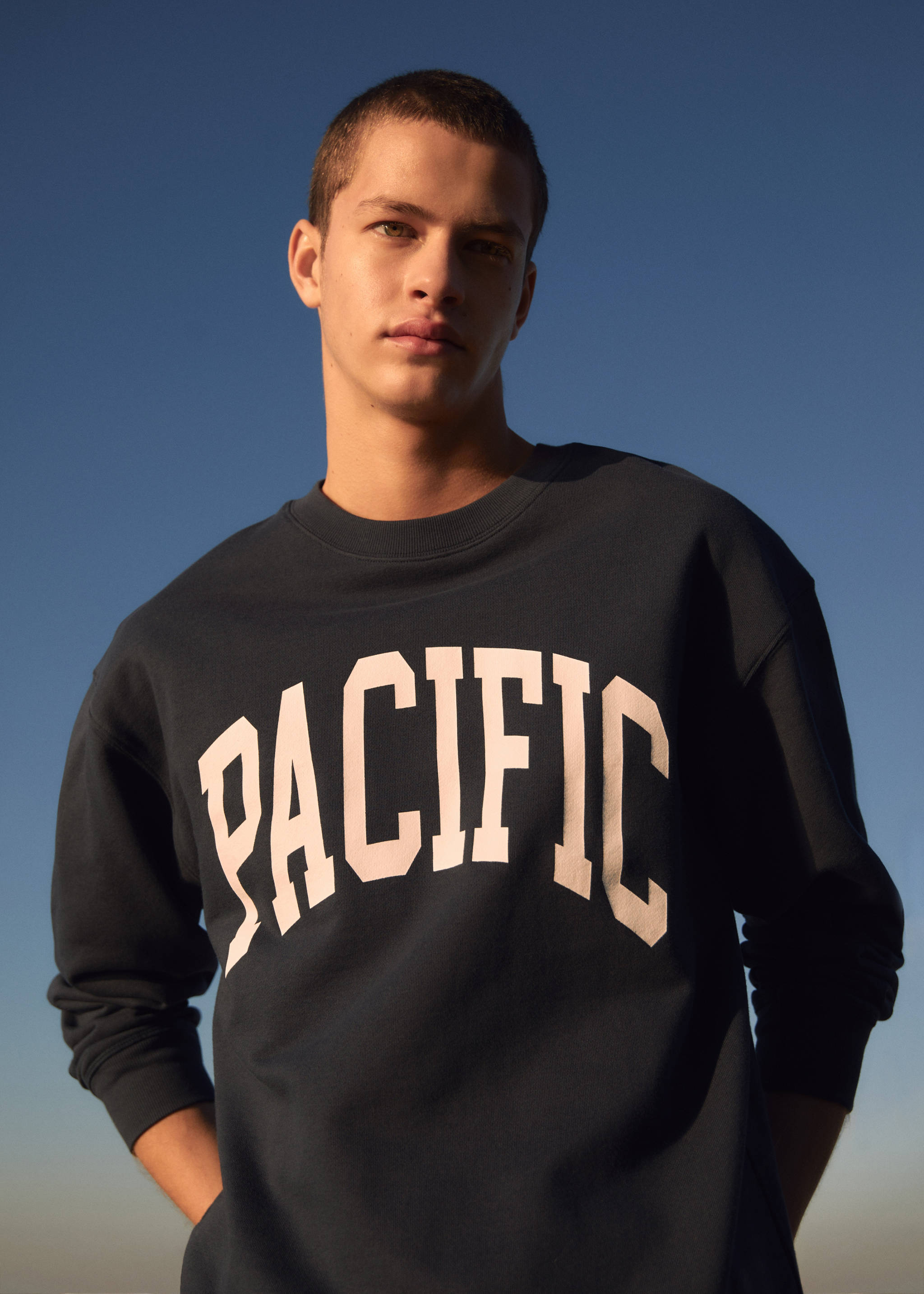 Gemustertes Baumwoll-Sweatshirt - Detail des Artikels 5