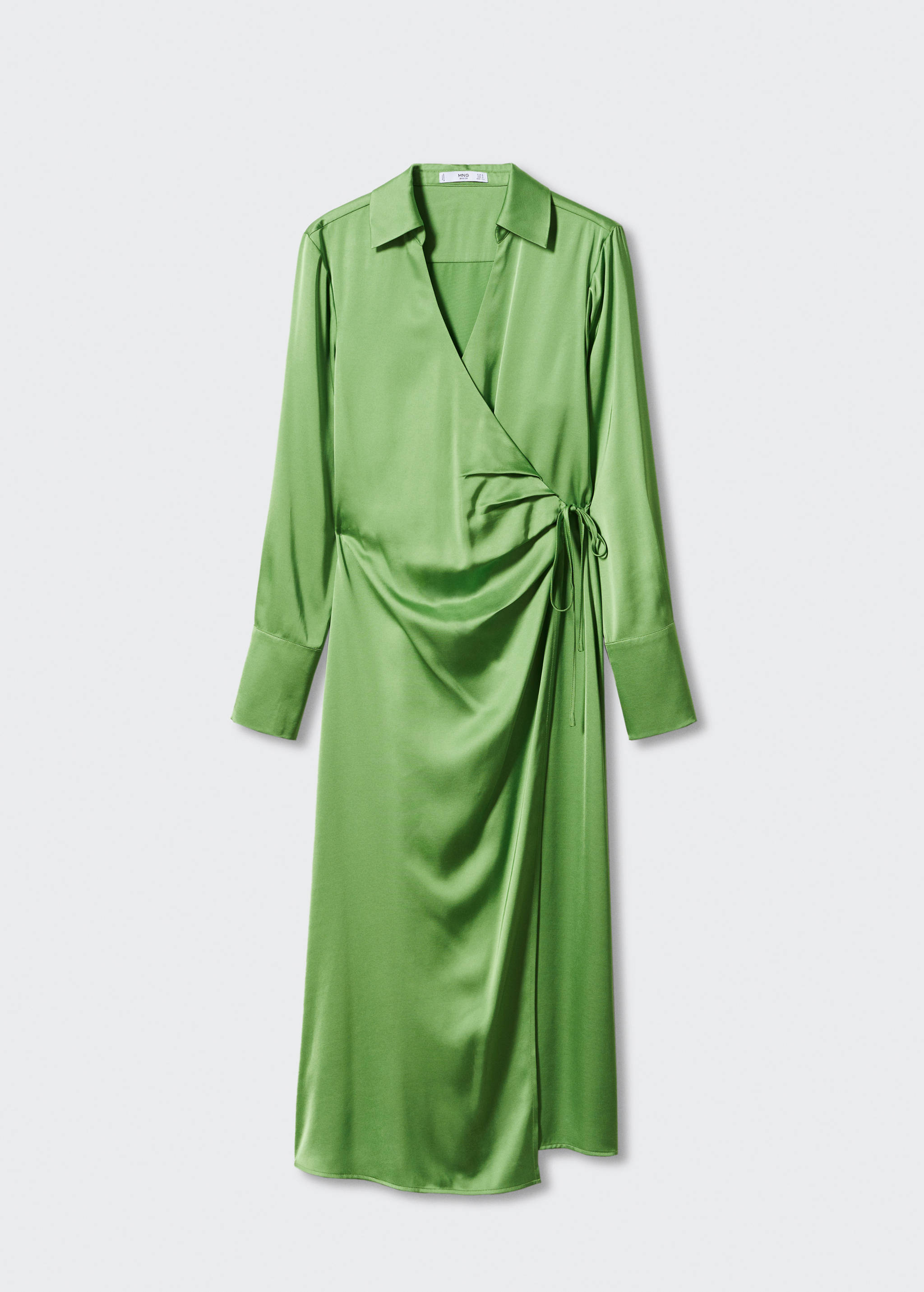 Drapiertes Kleid in Satin-Optik - Artikel ohne Model
