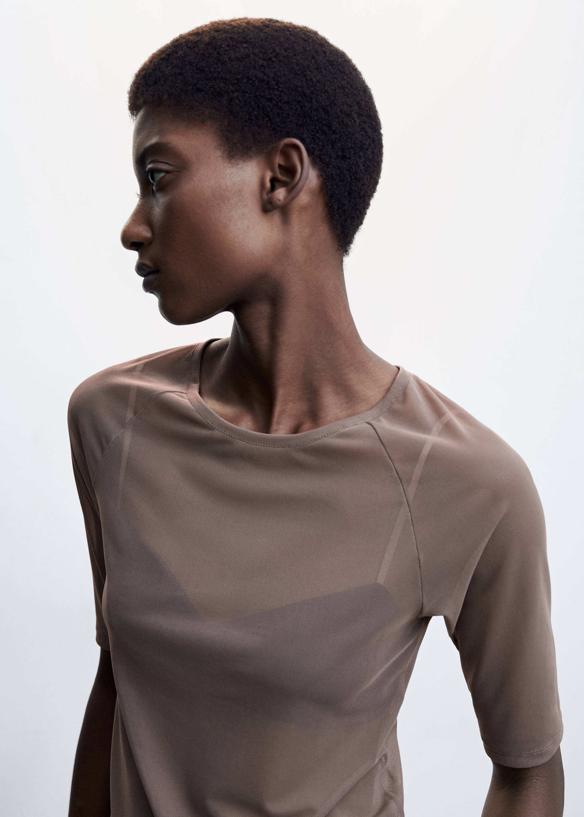 Semi-transparent bra top - Details of the article 1