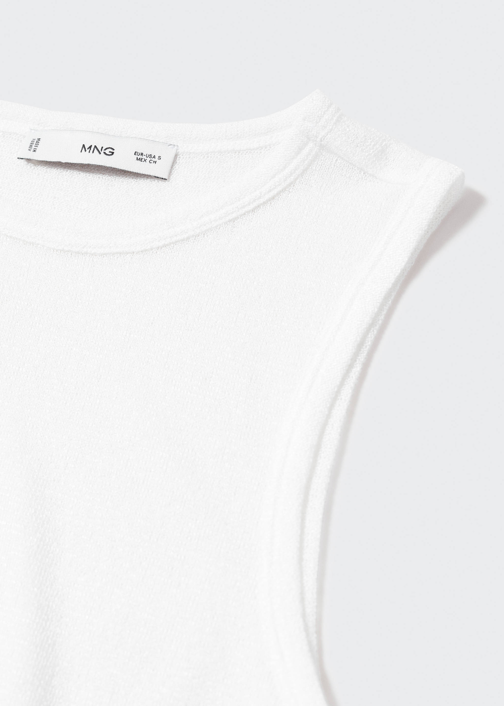 Halbtransparentes Strick-Top - Detail des Artikels 8