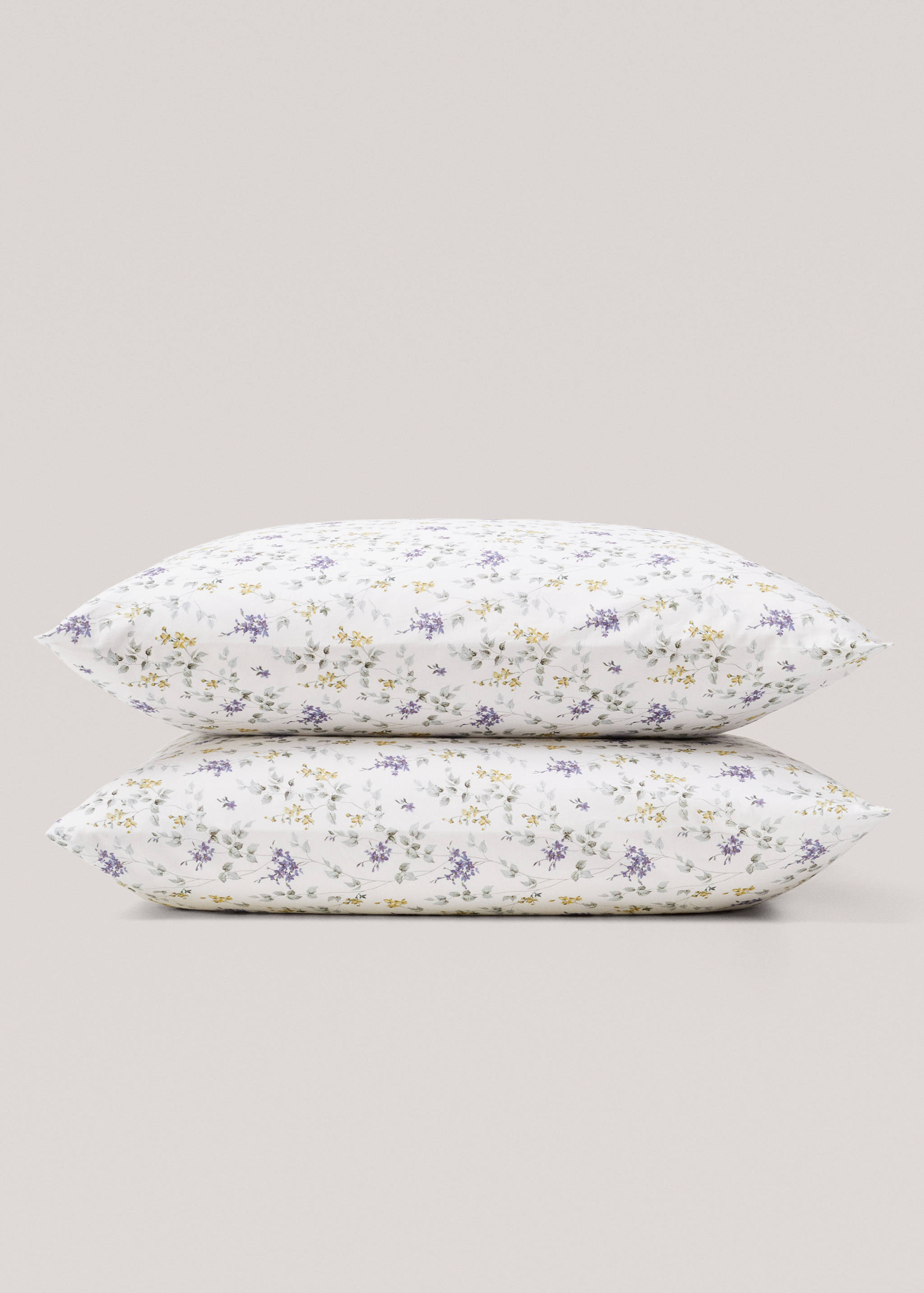 Funda cojines estampado flores 60x60cm (2uds) - Detalle del artículo 1