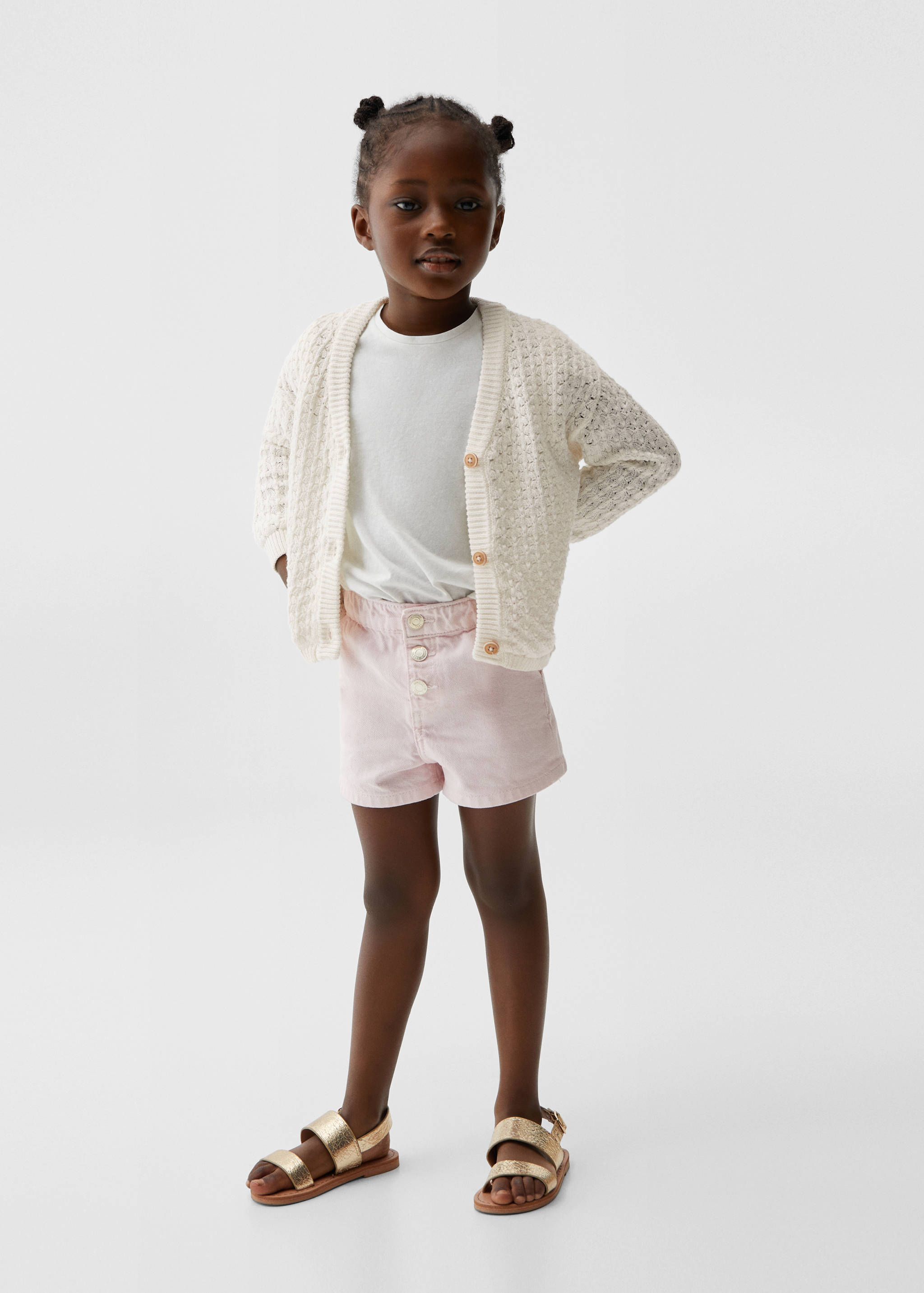 Cotton-blend cardigan - General plane