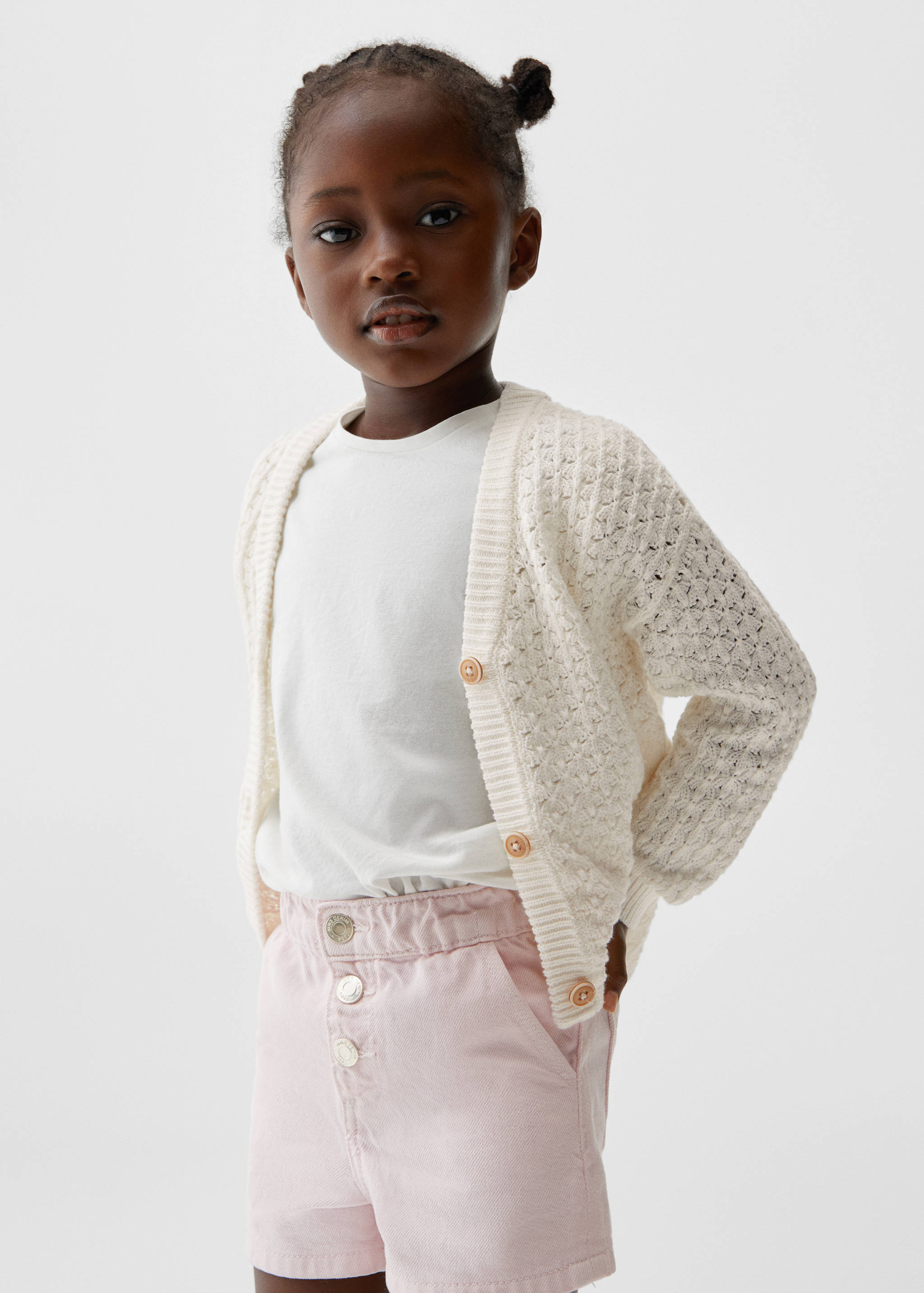 Cotton-blend cardigan - Medium plane