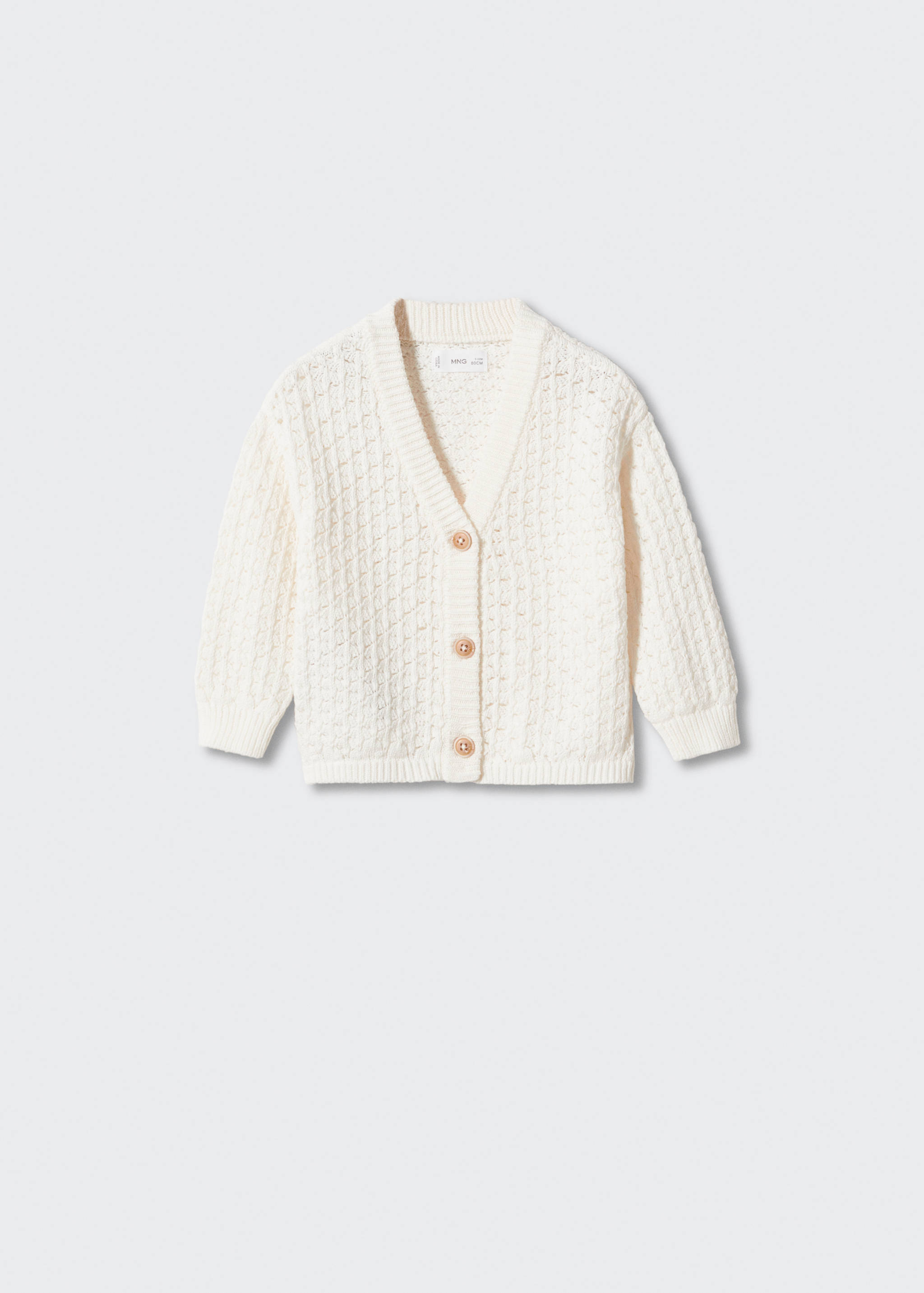 Cotton-blend cardigan - Article without model