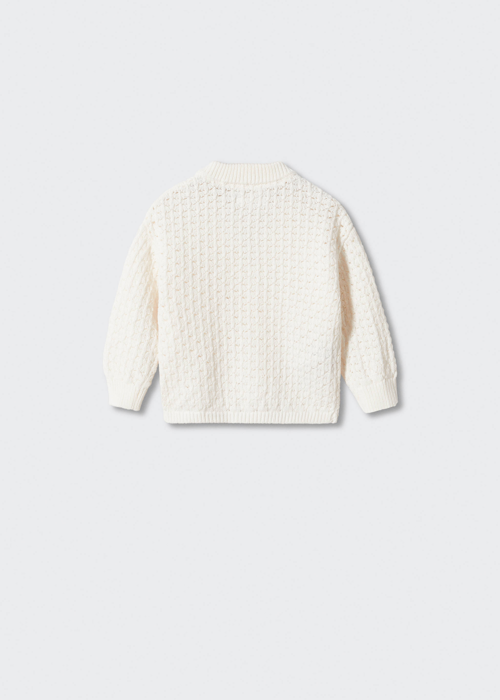 Cotton-blend cardigan - Reverse of the article