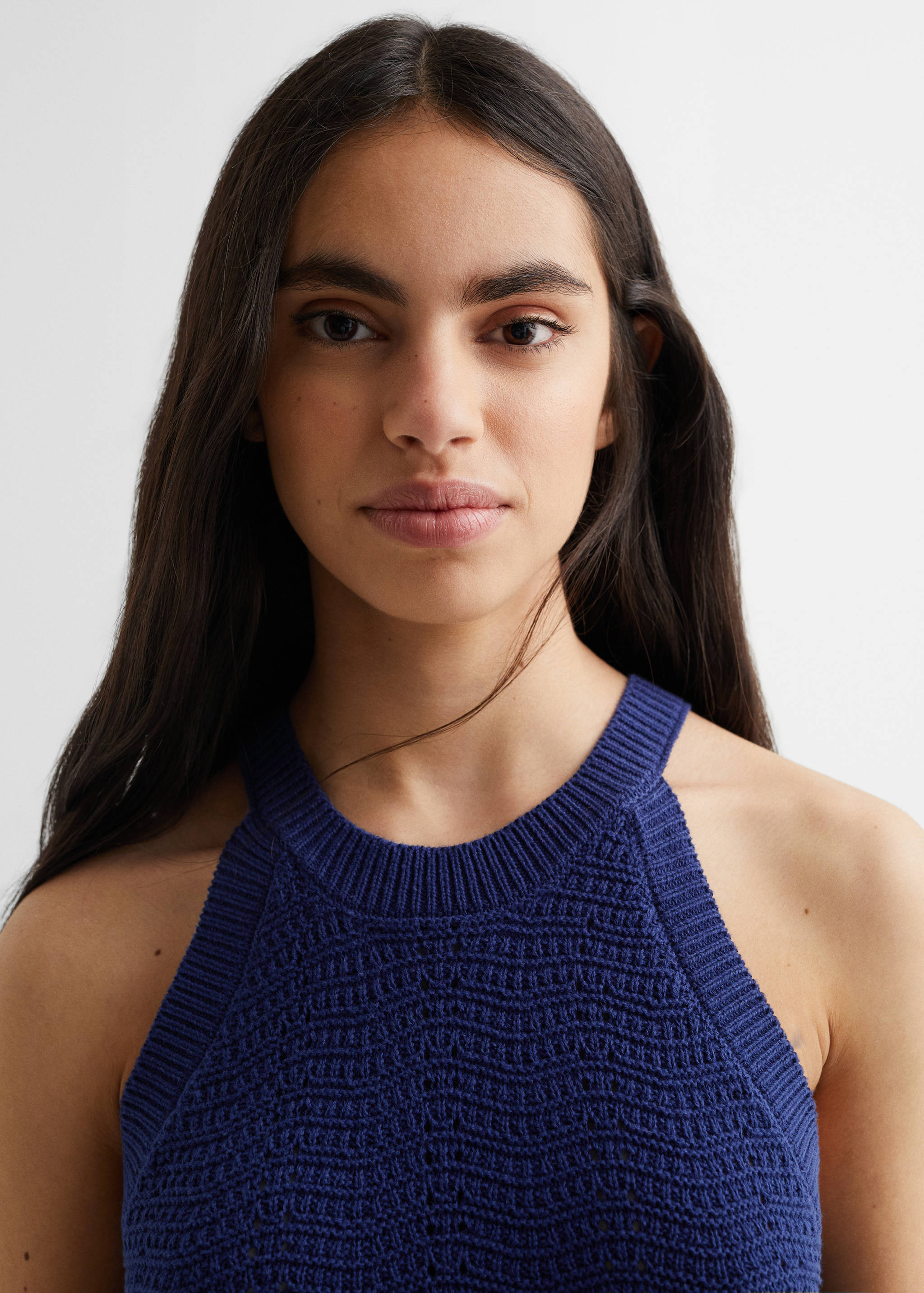 Halter openwork dress - Details of the article 1