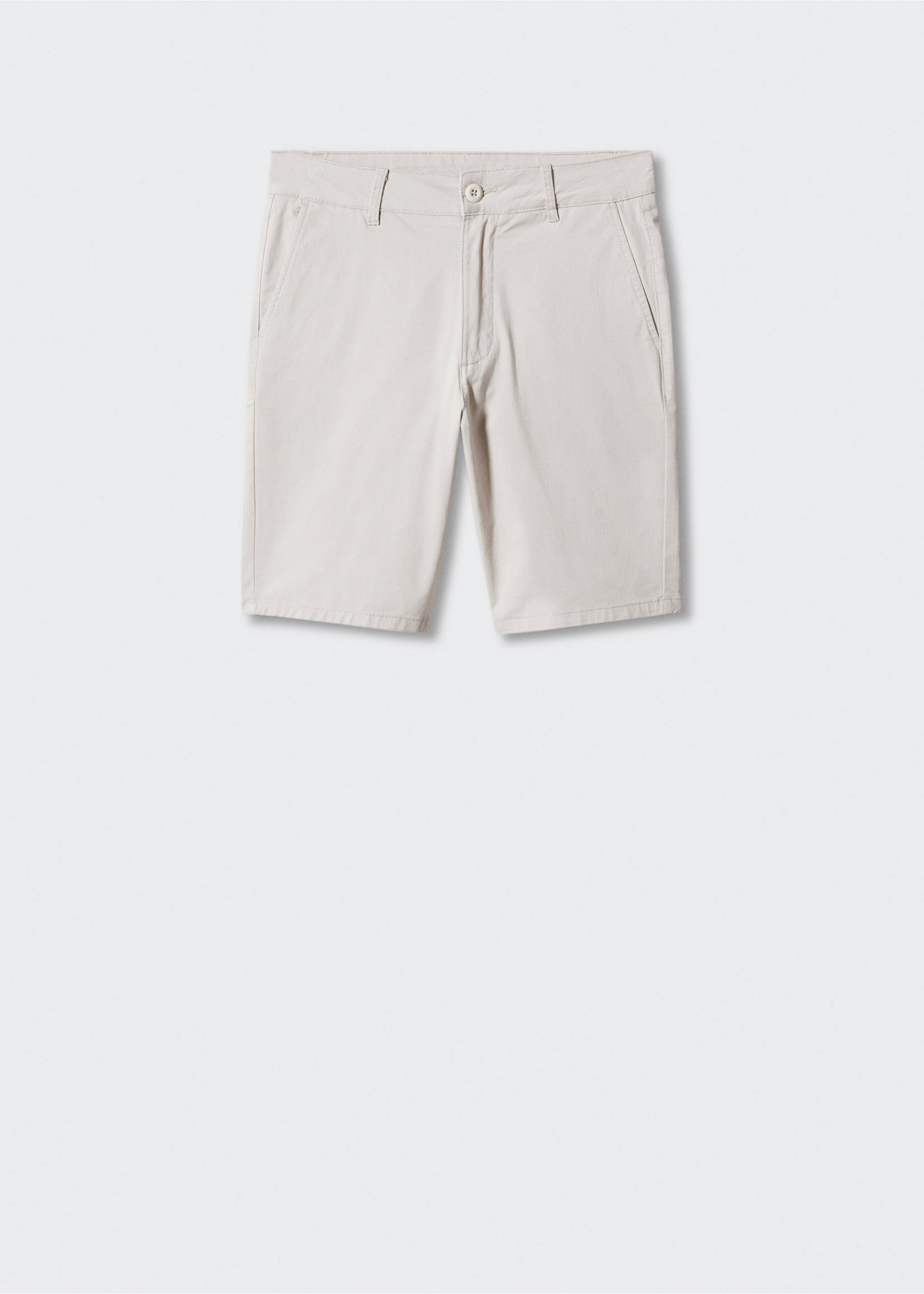 Cotton Bermuda shorts - Article without model, Ice Grey. Ref: 47075929-00.