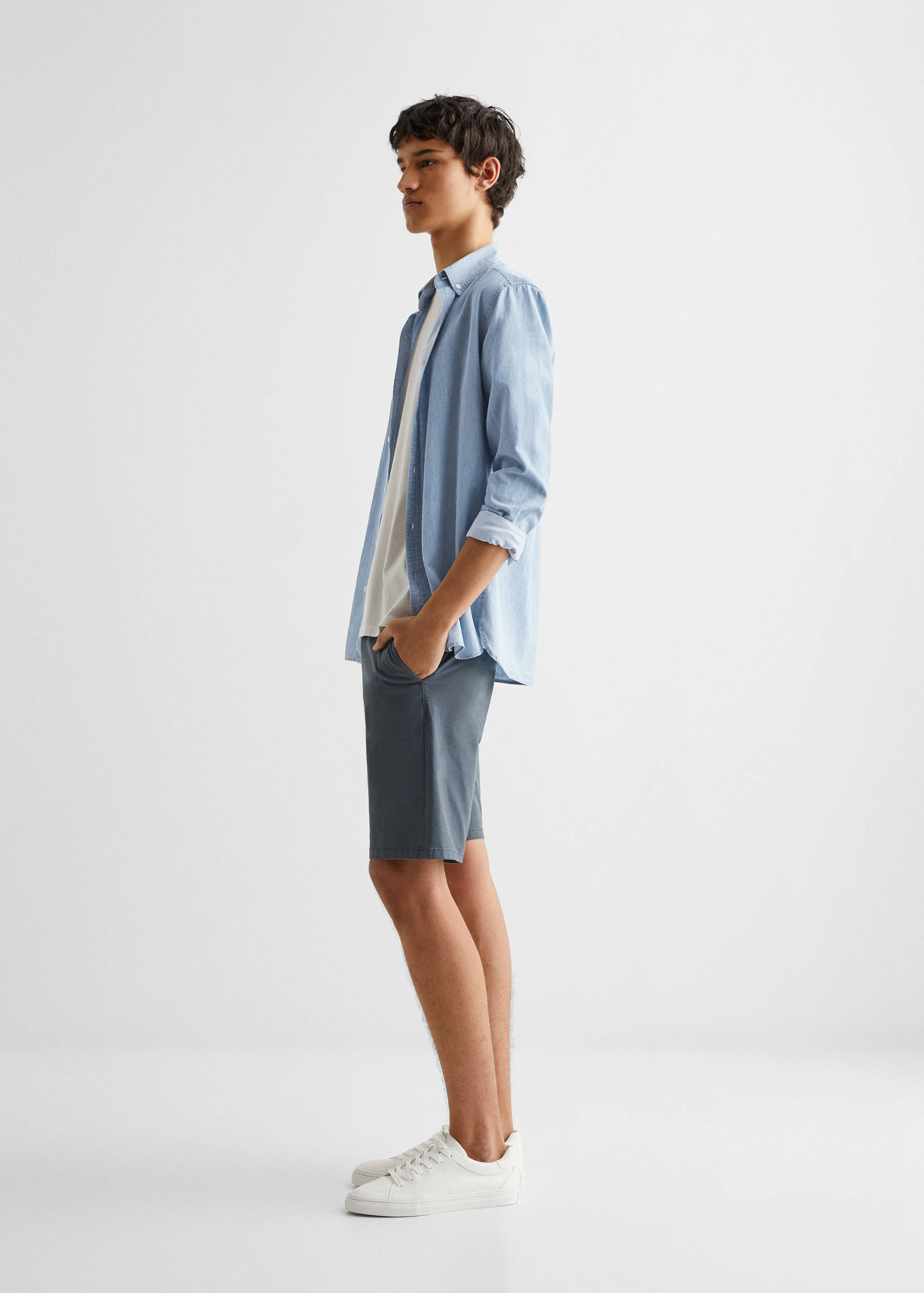 Cotton Bermuda shorts - General plane