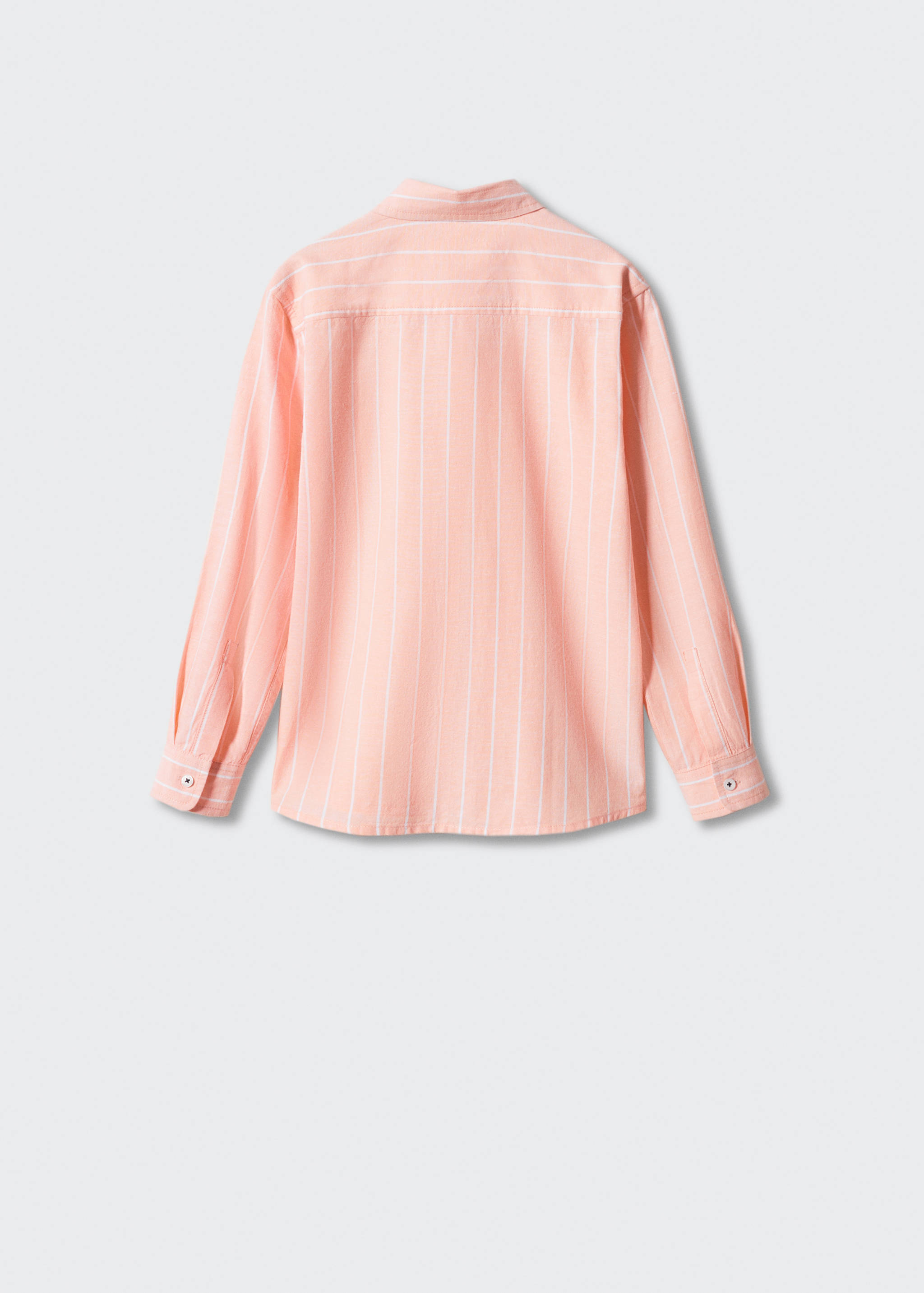 Striped cotton linen shirt - Reverse of the article