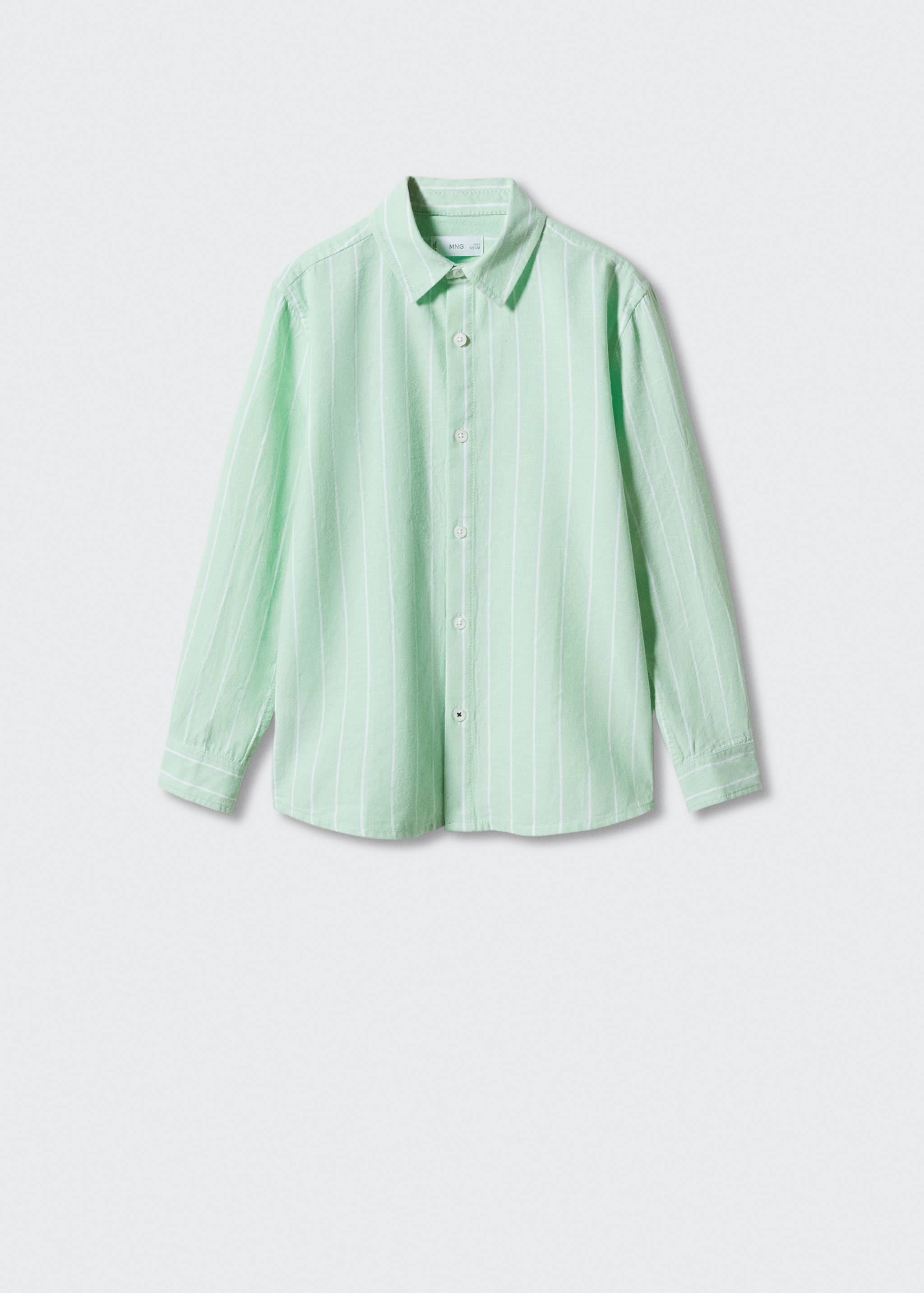 Chemise coton et lin à rayures - Article sans modèle