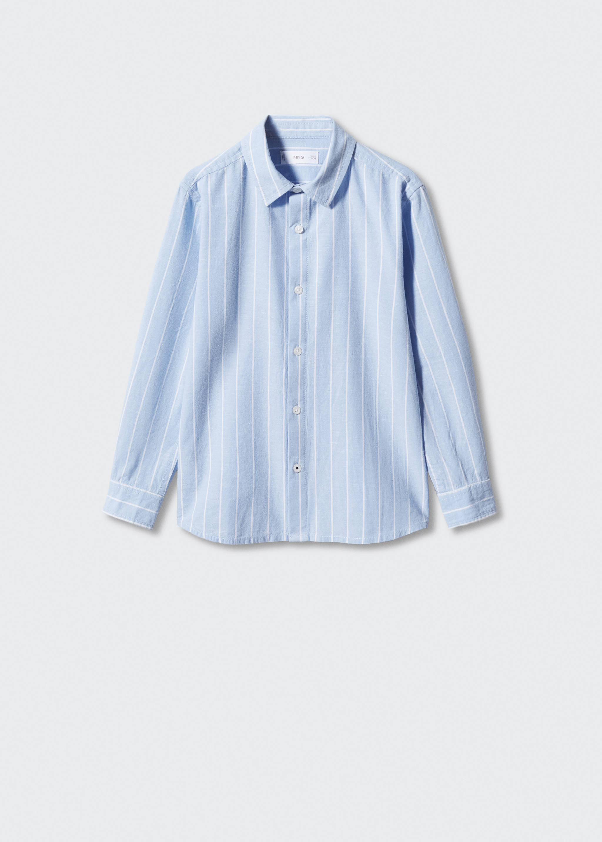 Chemise coton et lin à rayures - Article sans modèle