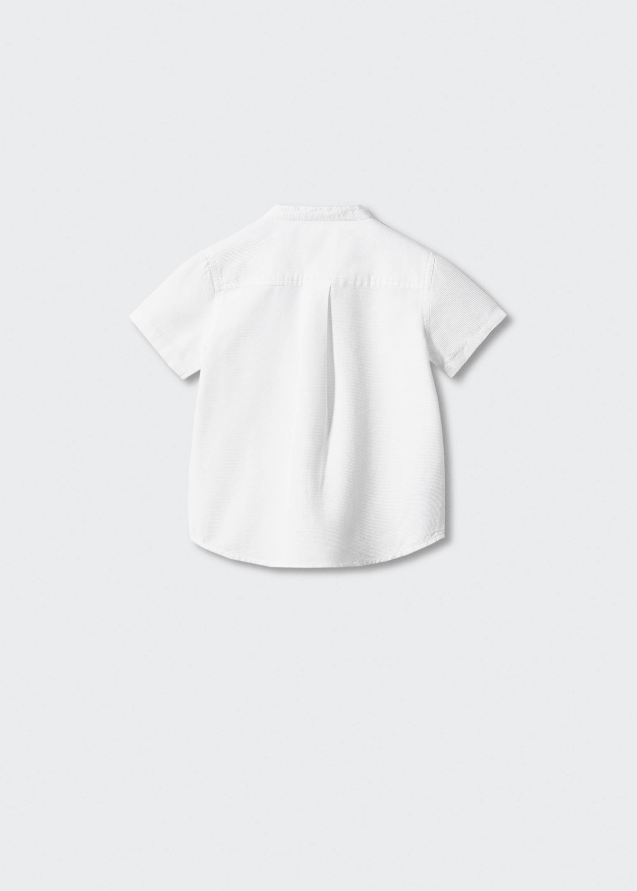 Mao collar shirt - Reverse of the article