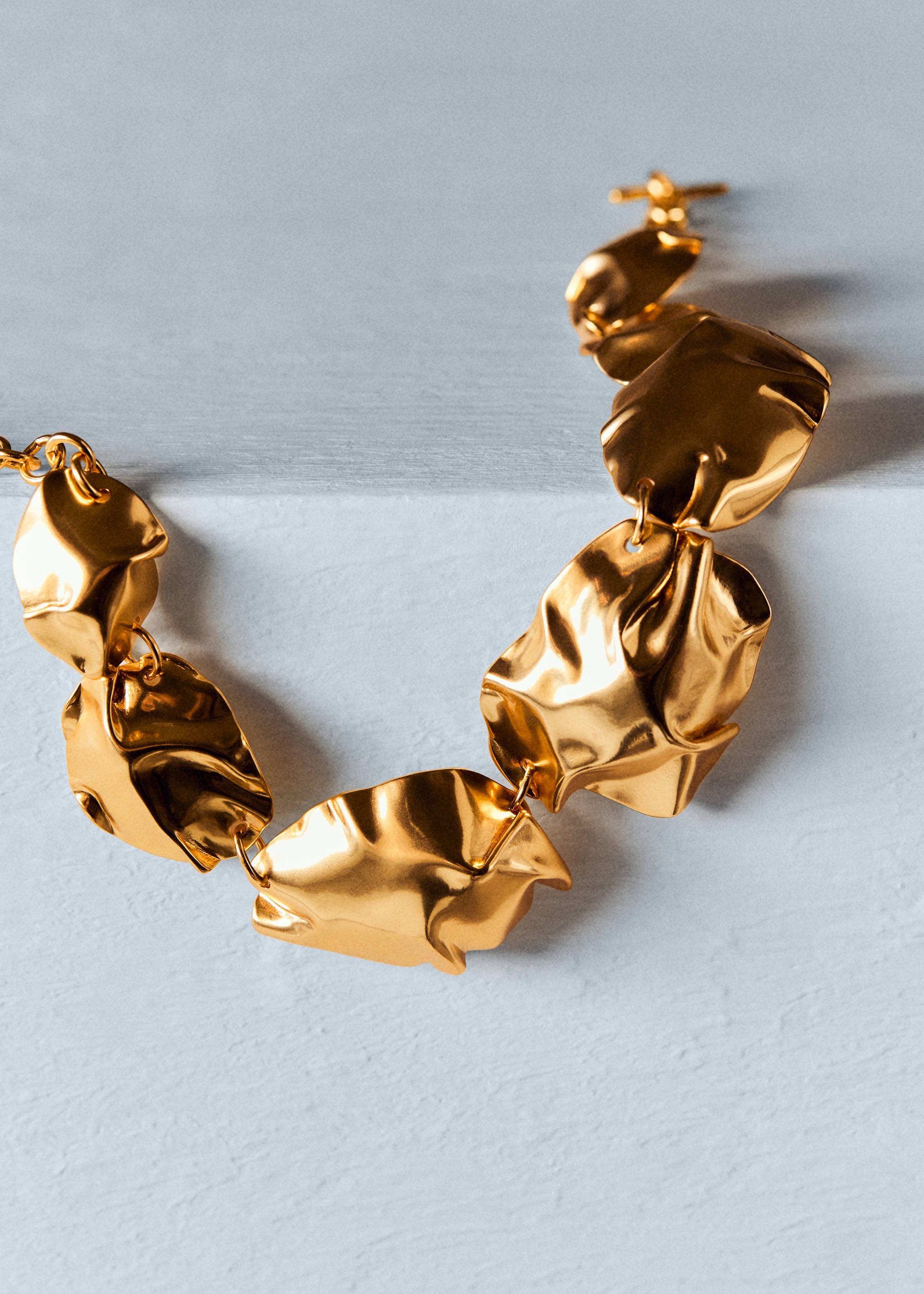 18k textured necklace - Details of the article 1