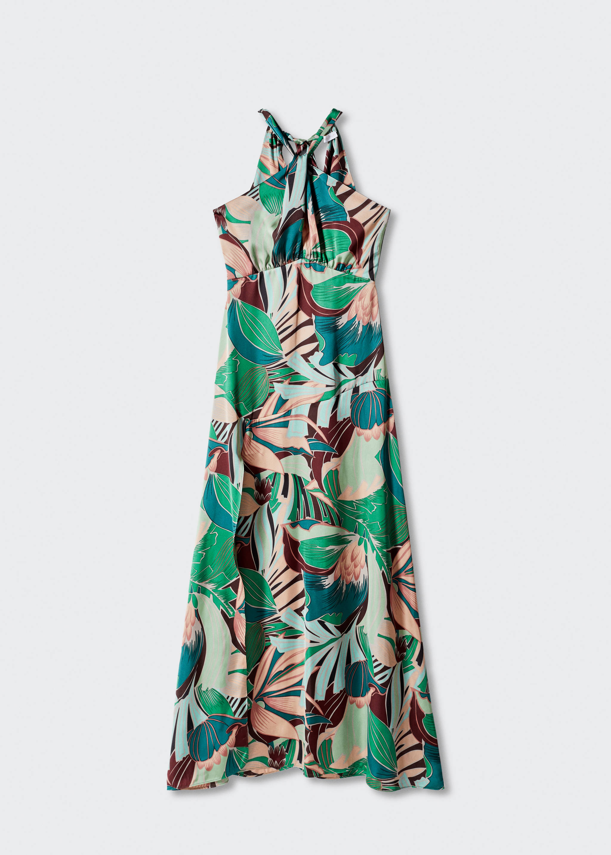 Tropical Print-Kleid mit Schlitz - Artikel ohne Model