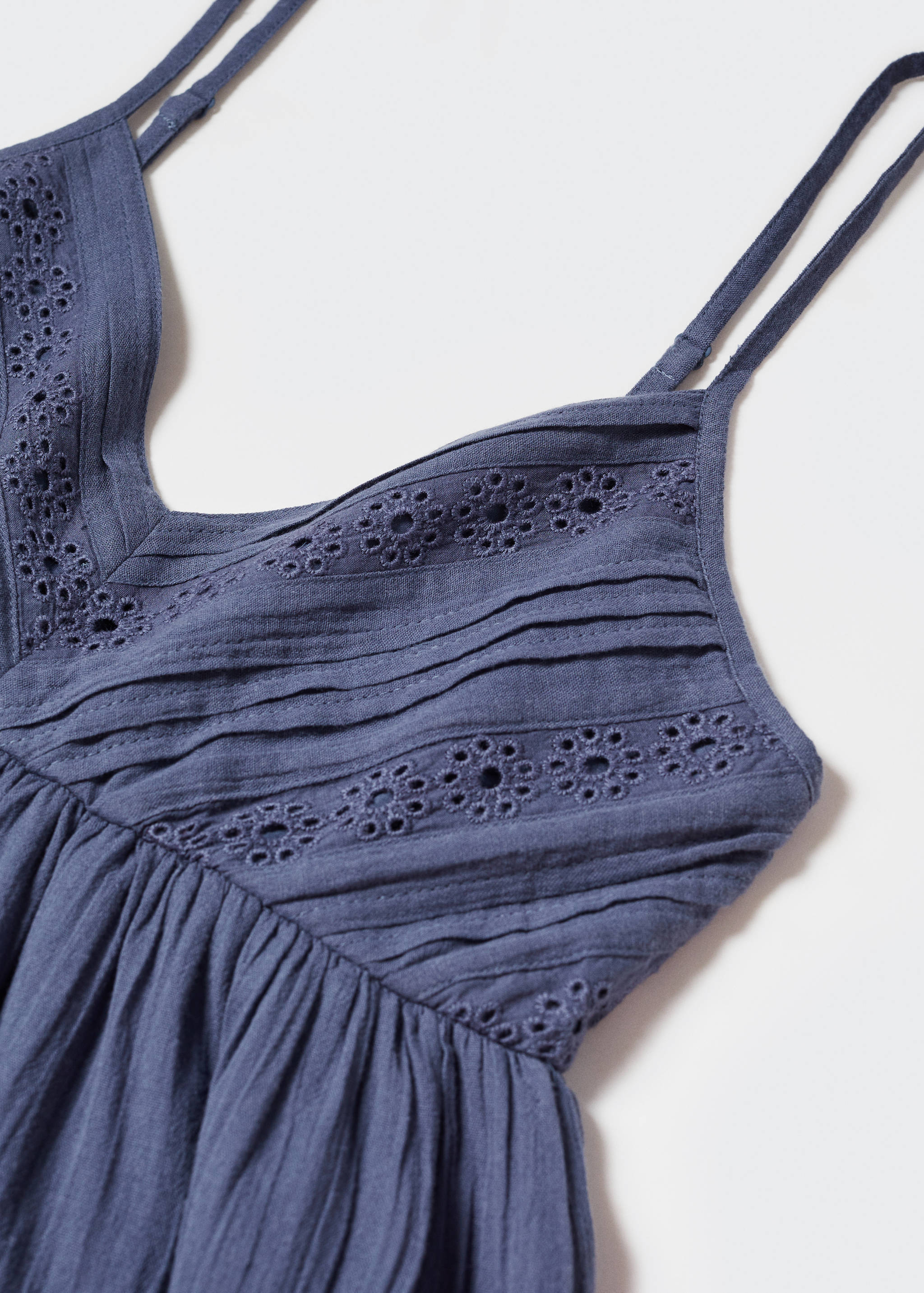 Embroidered cotton dress - Details of the article 8