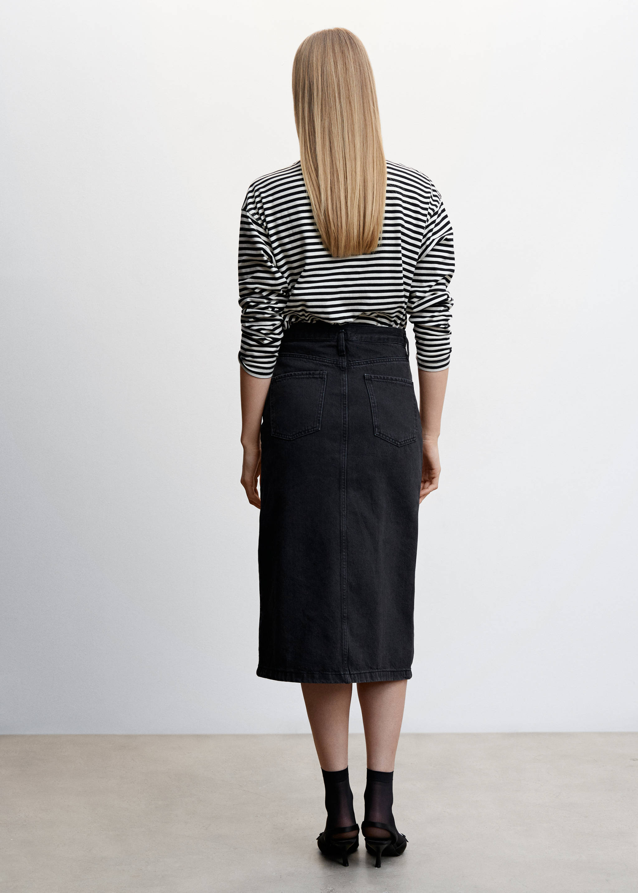 Midi-Jeansrock - Rückseite des Artikels