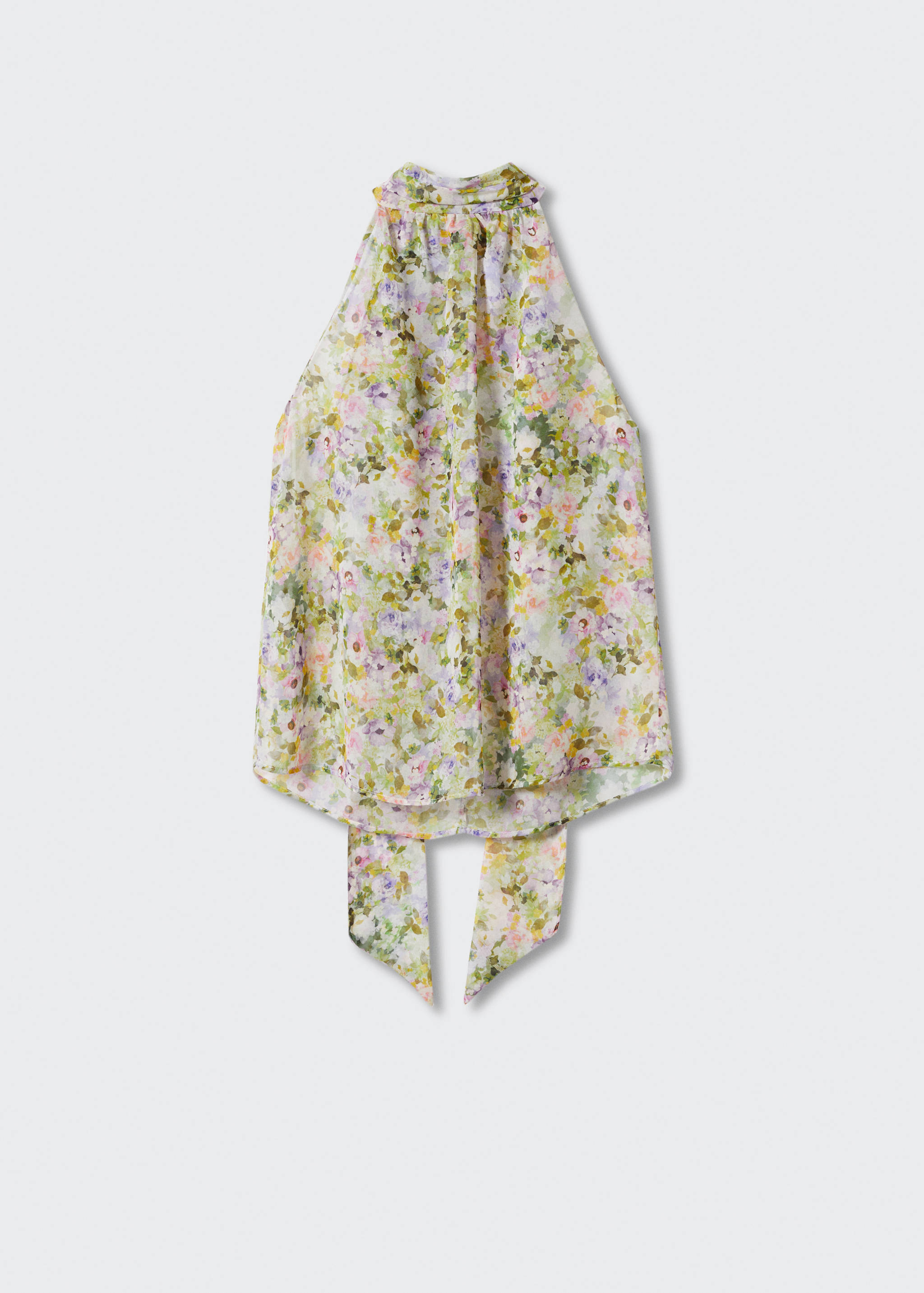 Halter neck blouse with bow - Article without model