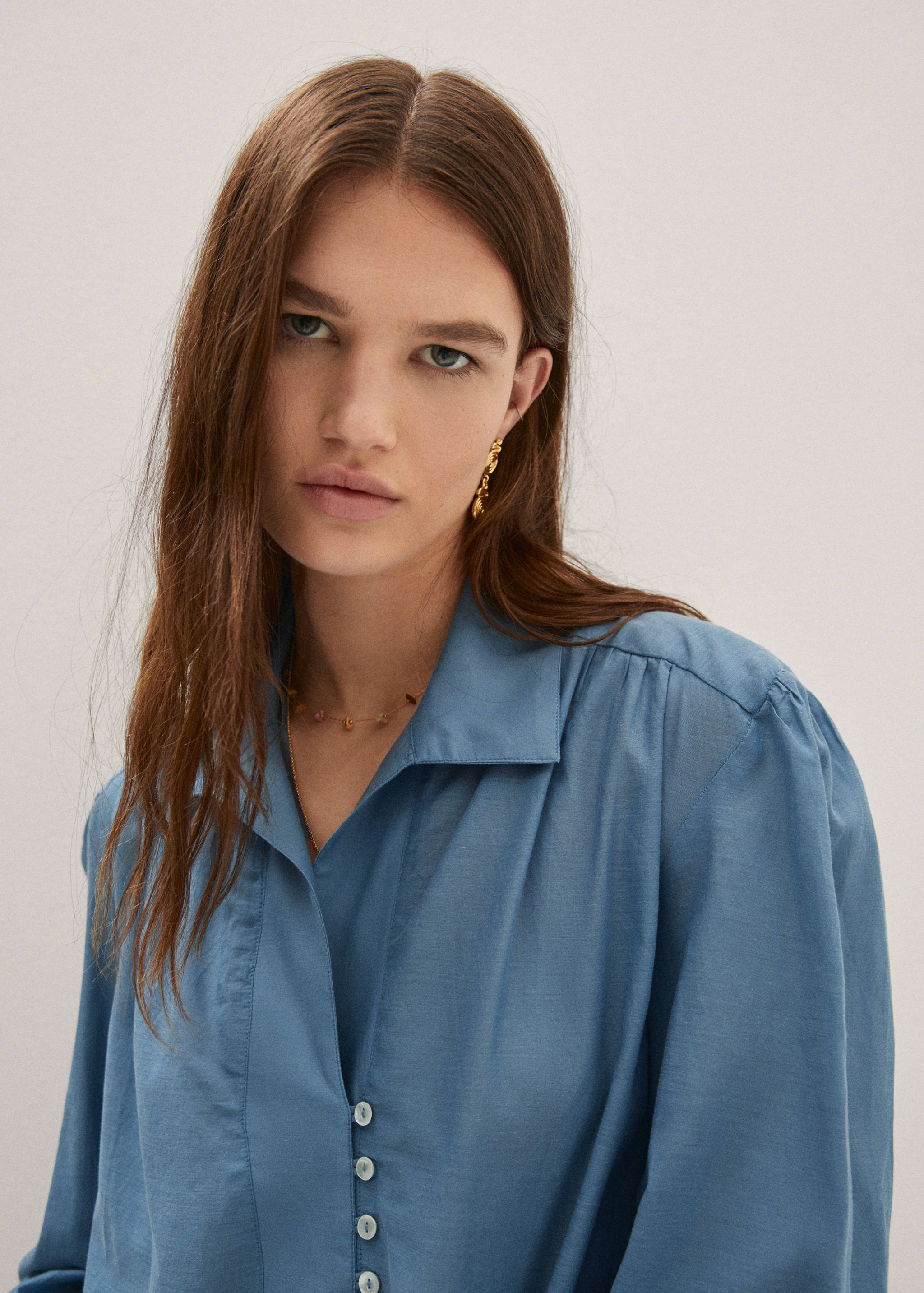Oversized shirt blouse - Details of the article 1