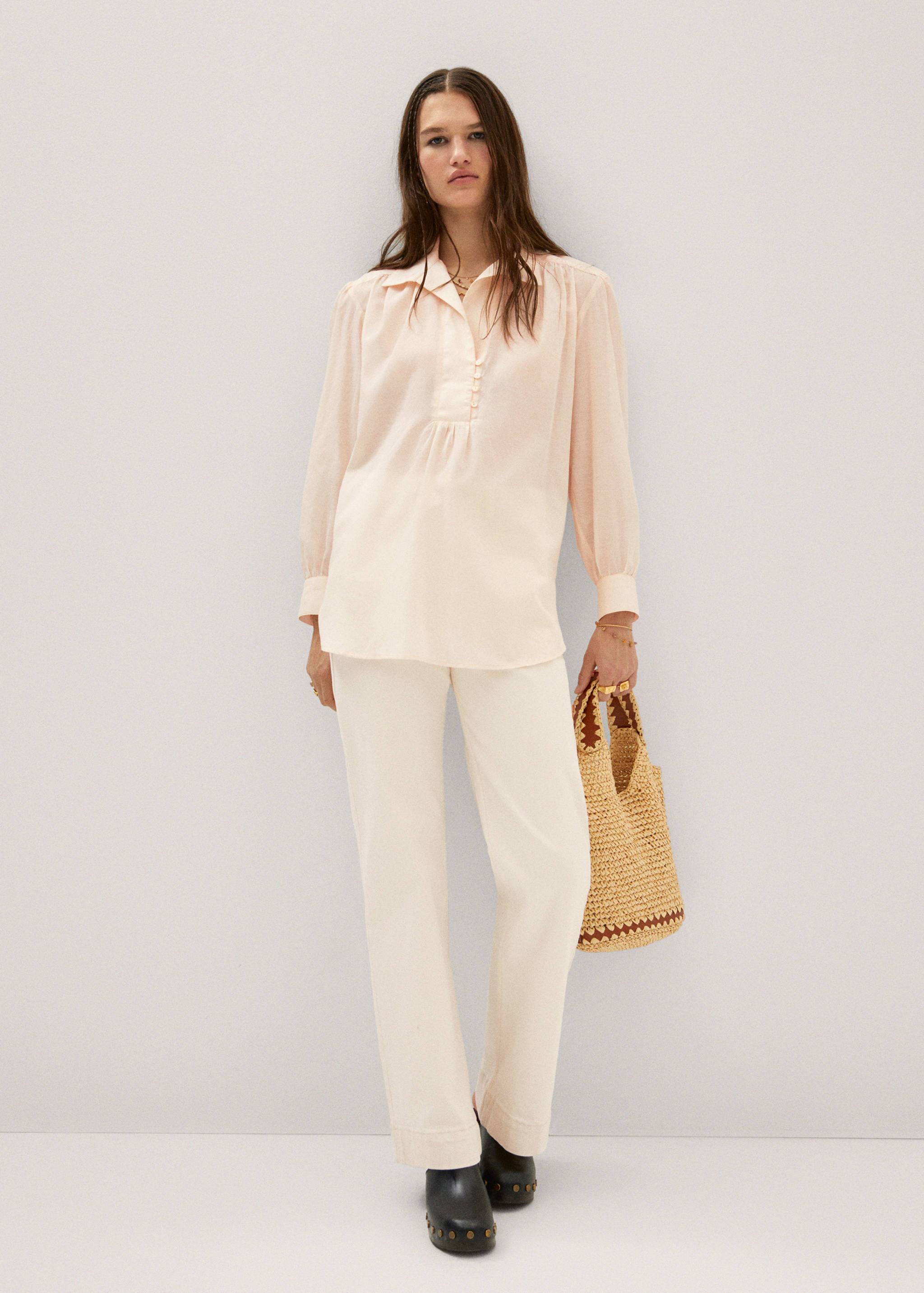 Bluzka koszulowa oversize - Plan ogólny