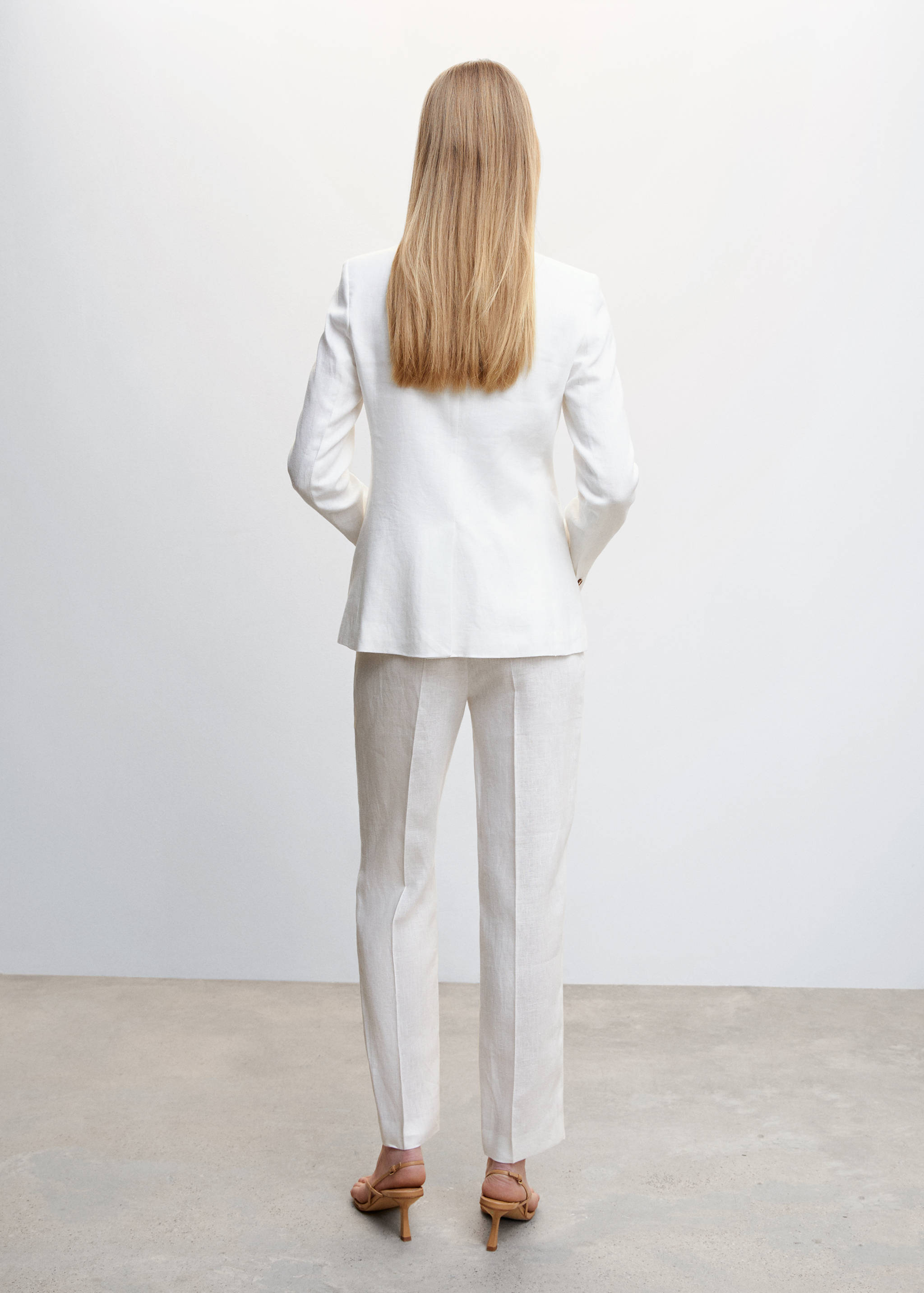 Blazer suit 100% linen - Reverse of the article