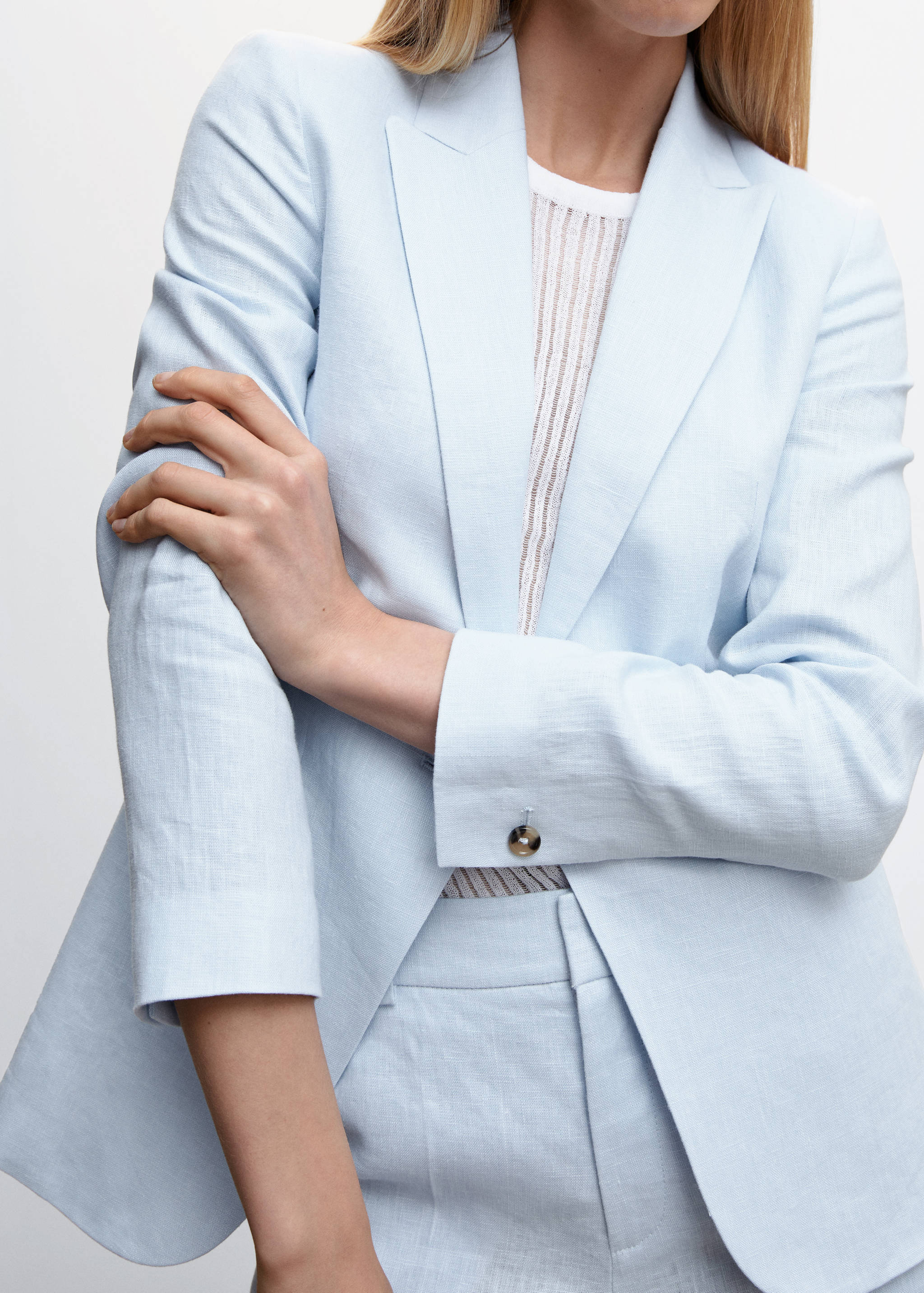 Blazer suit 100% linen - Details of the article 6