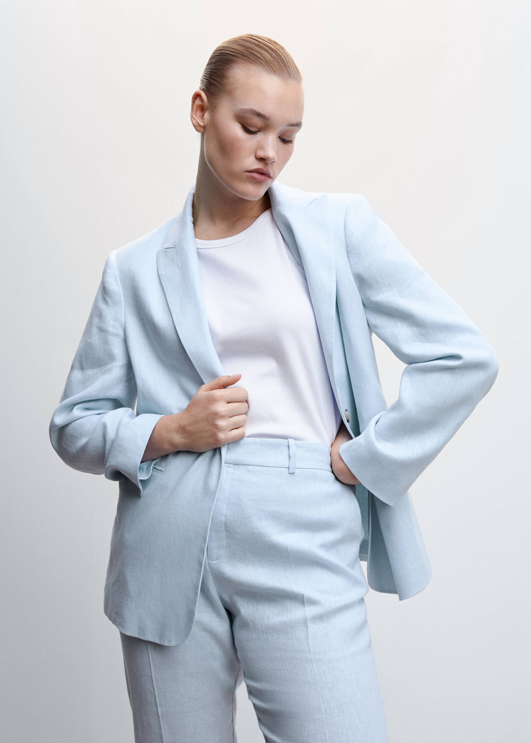 Blazer suit 100% linen - Details of the article 5