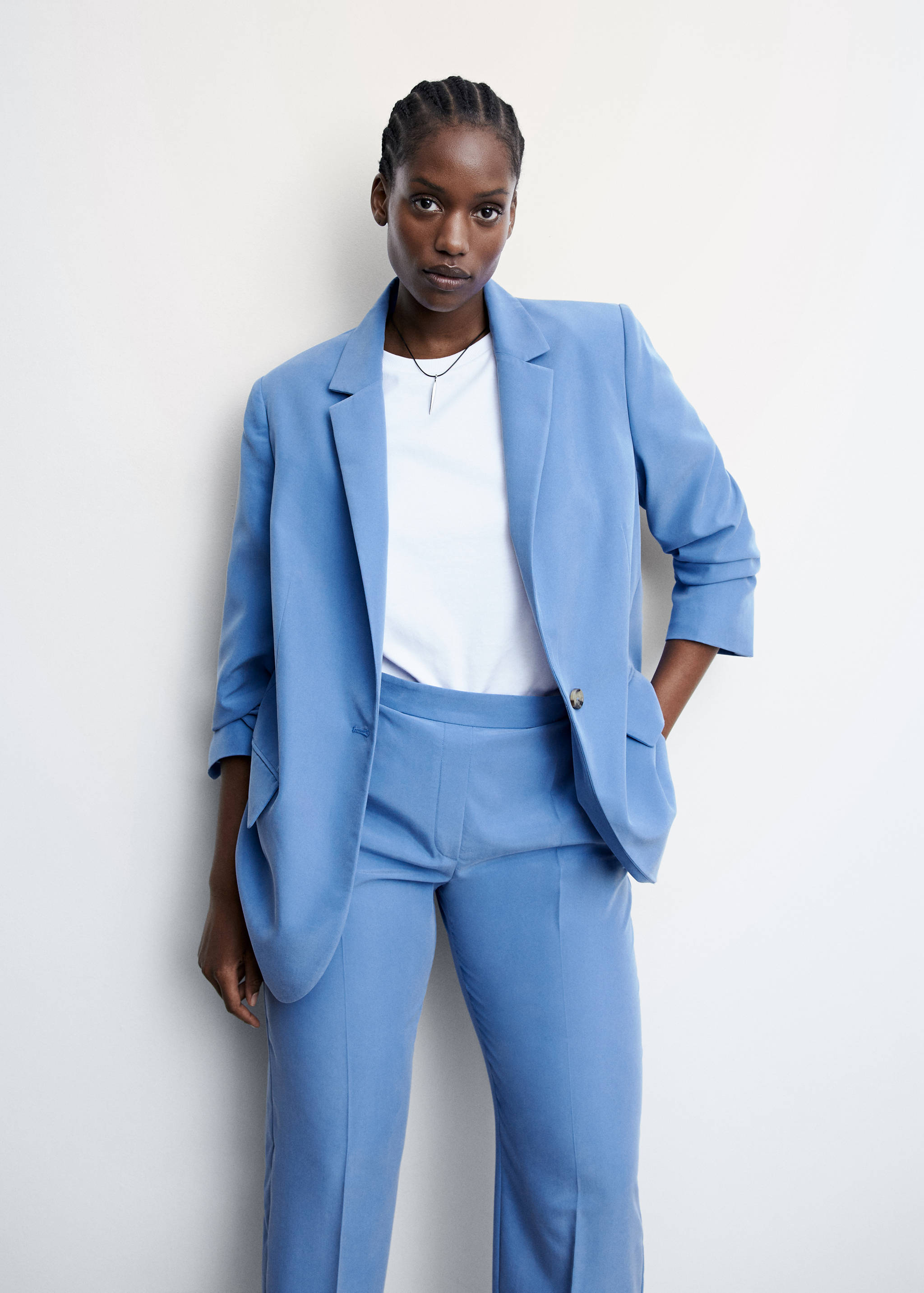 Modal-blend suit blazer - Details of the article 5