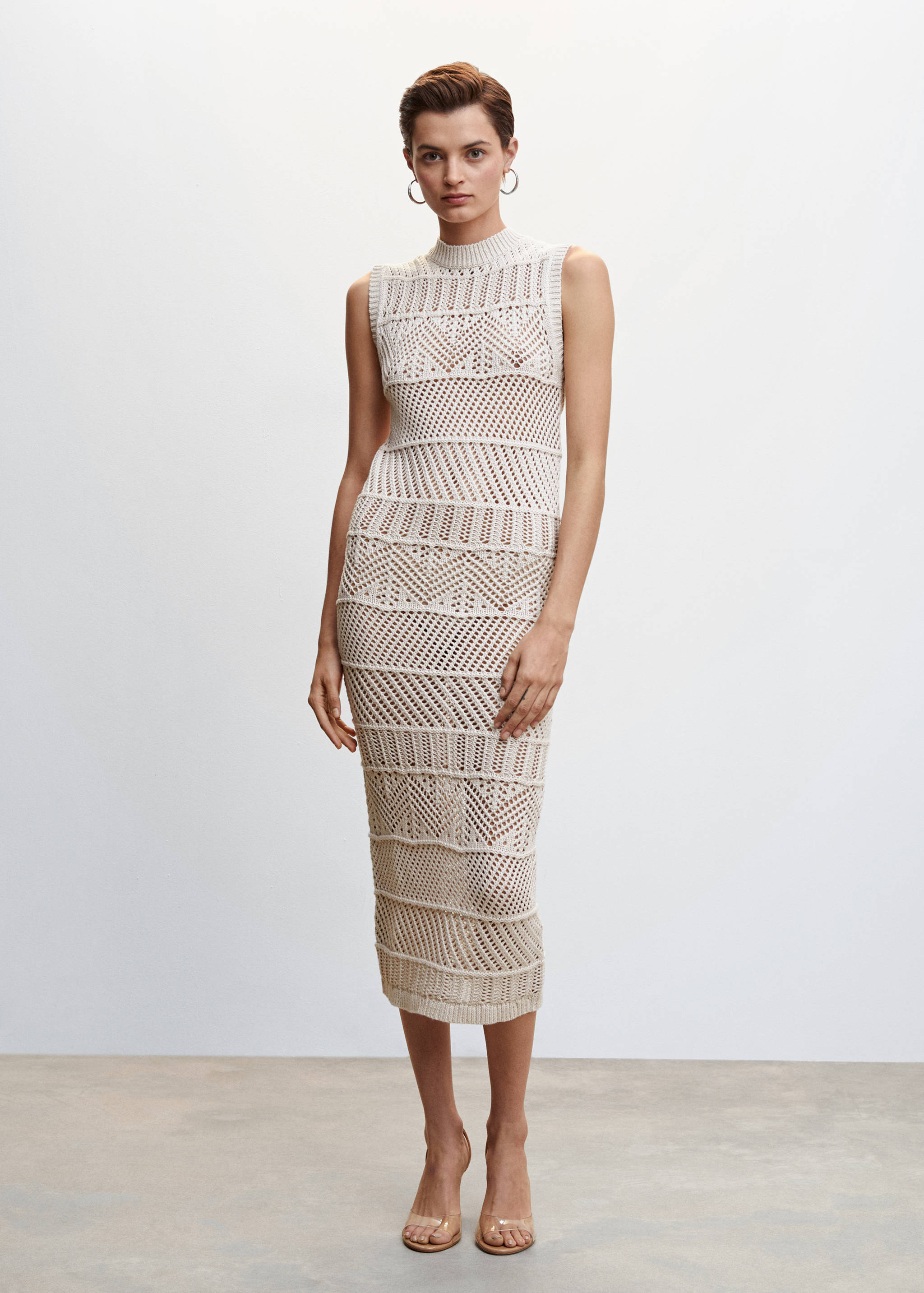 Openwork knit dress - General plane