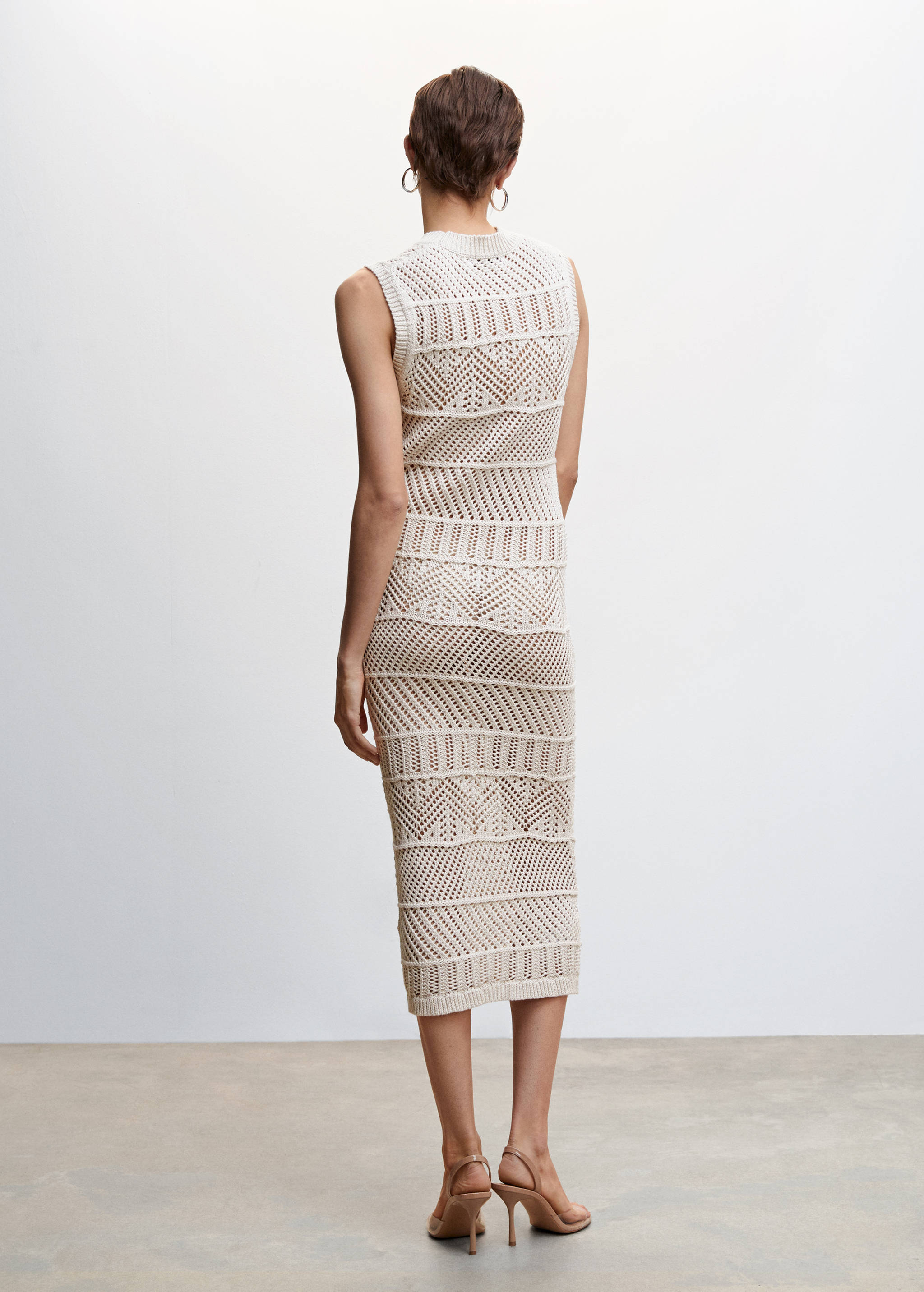 Openwork knit dress - Reverse of the article