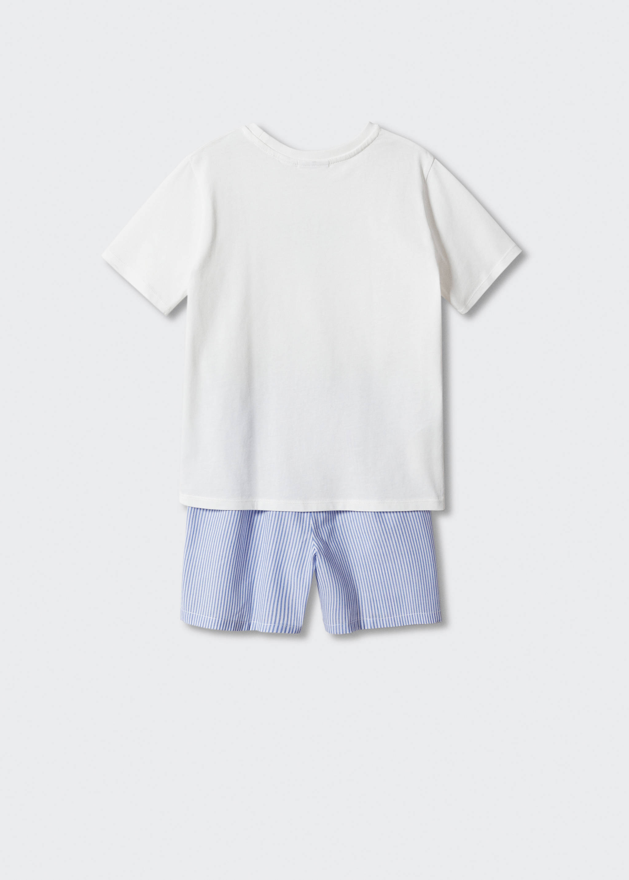 Striped cotton short pyjamas - Details of the article 8