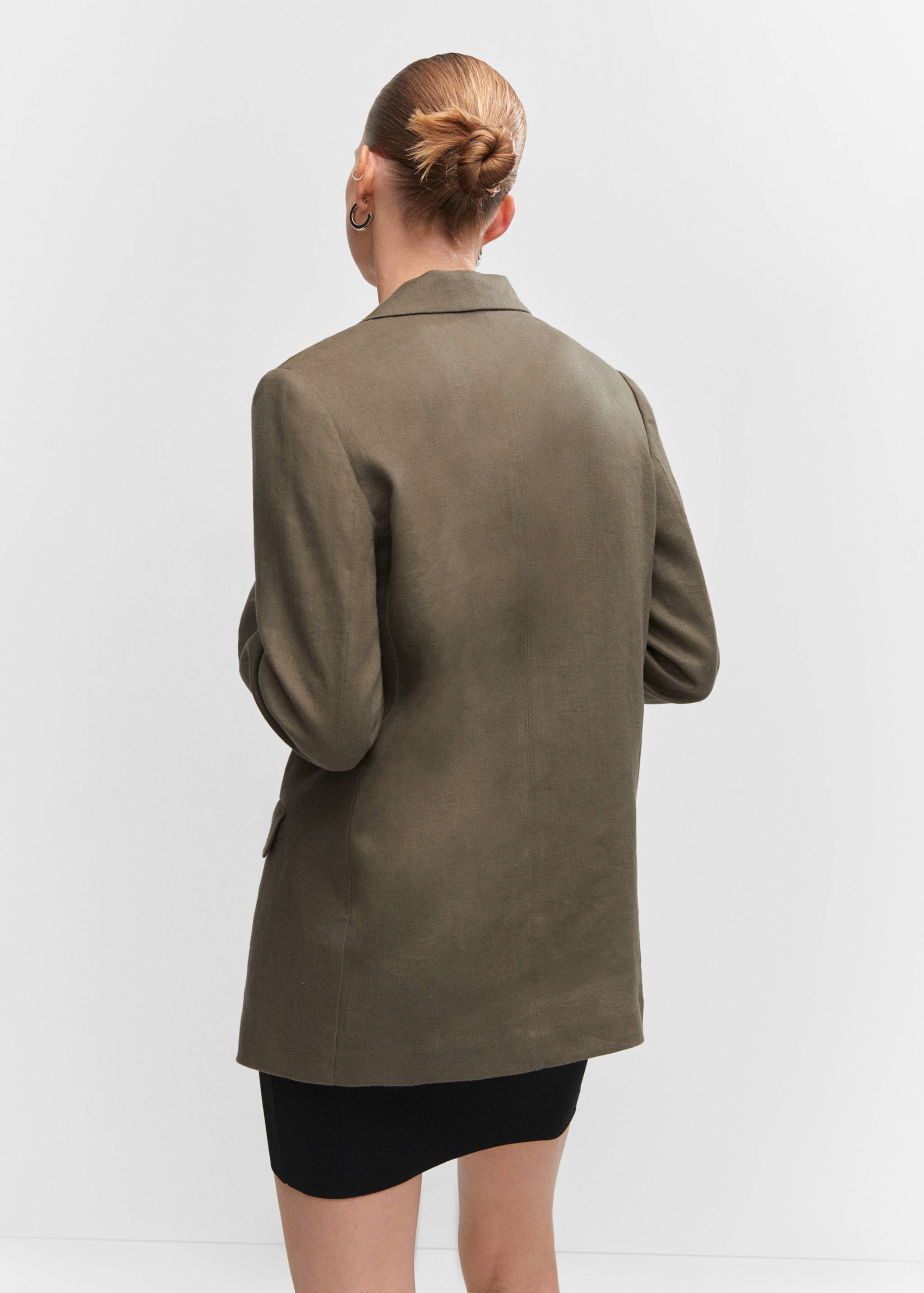 Linen oversized blazer - Reverse of the article