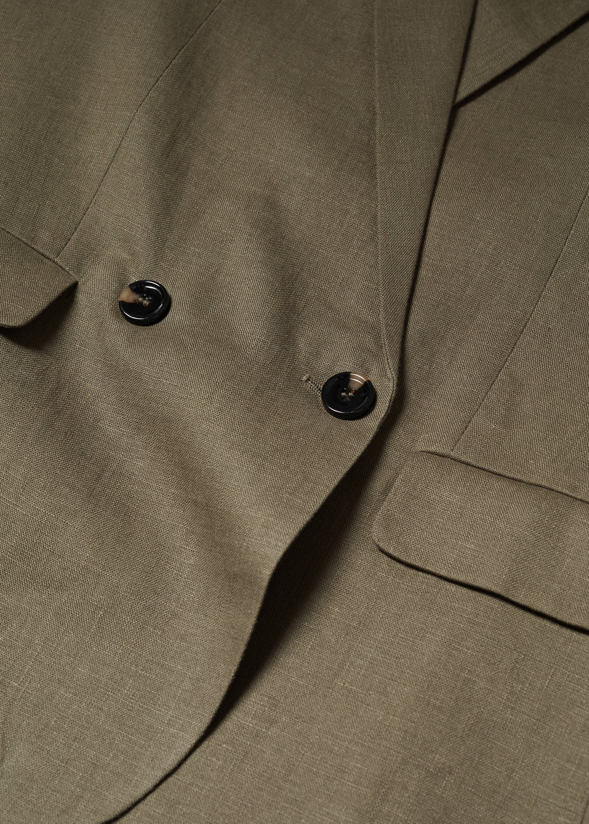 Linen oversized blazer - Details of the article 8