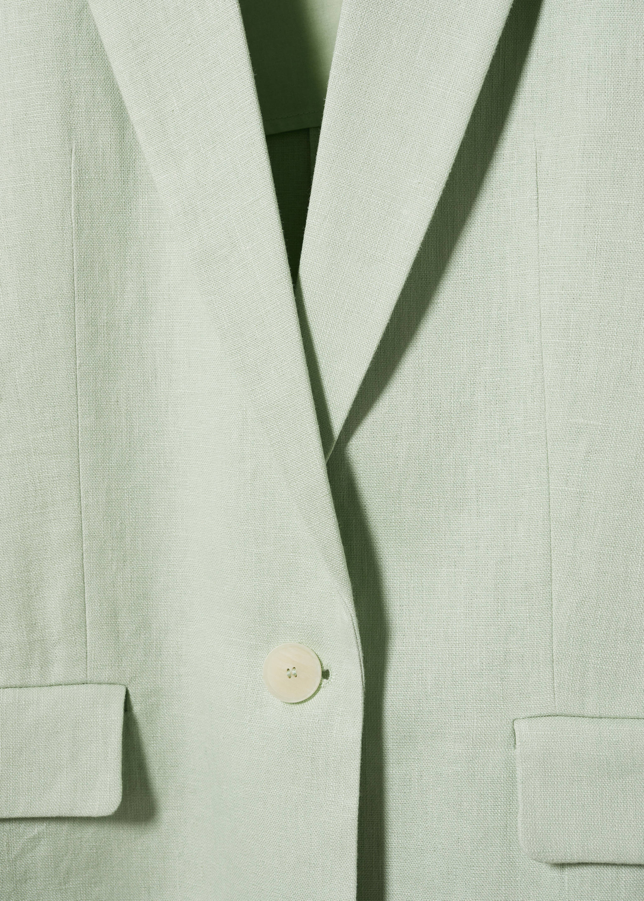 Linen oversized blazer - Details of the article 8