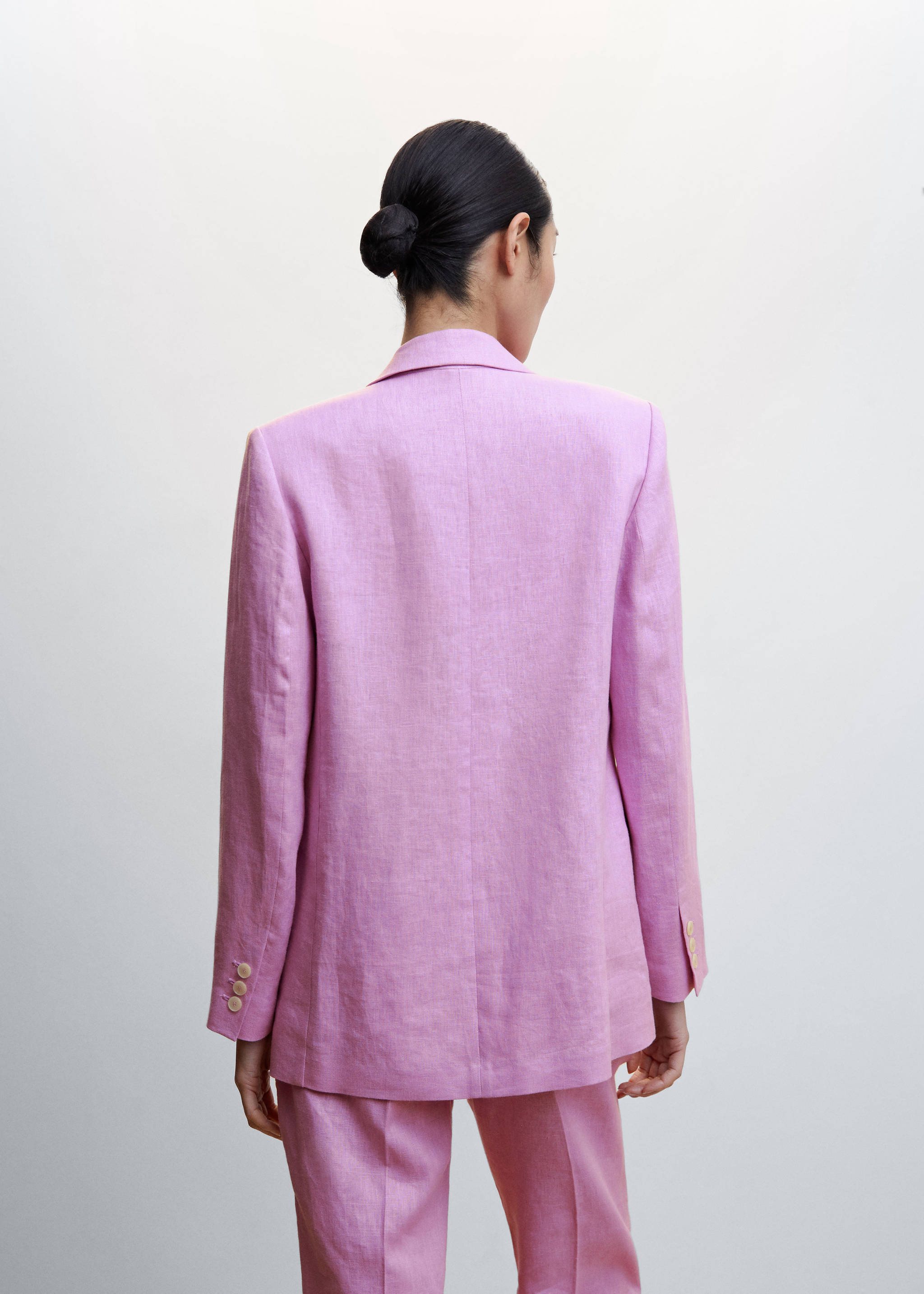 Linen oversized blazer - Reverse of the article