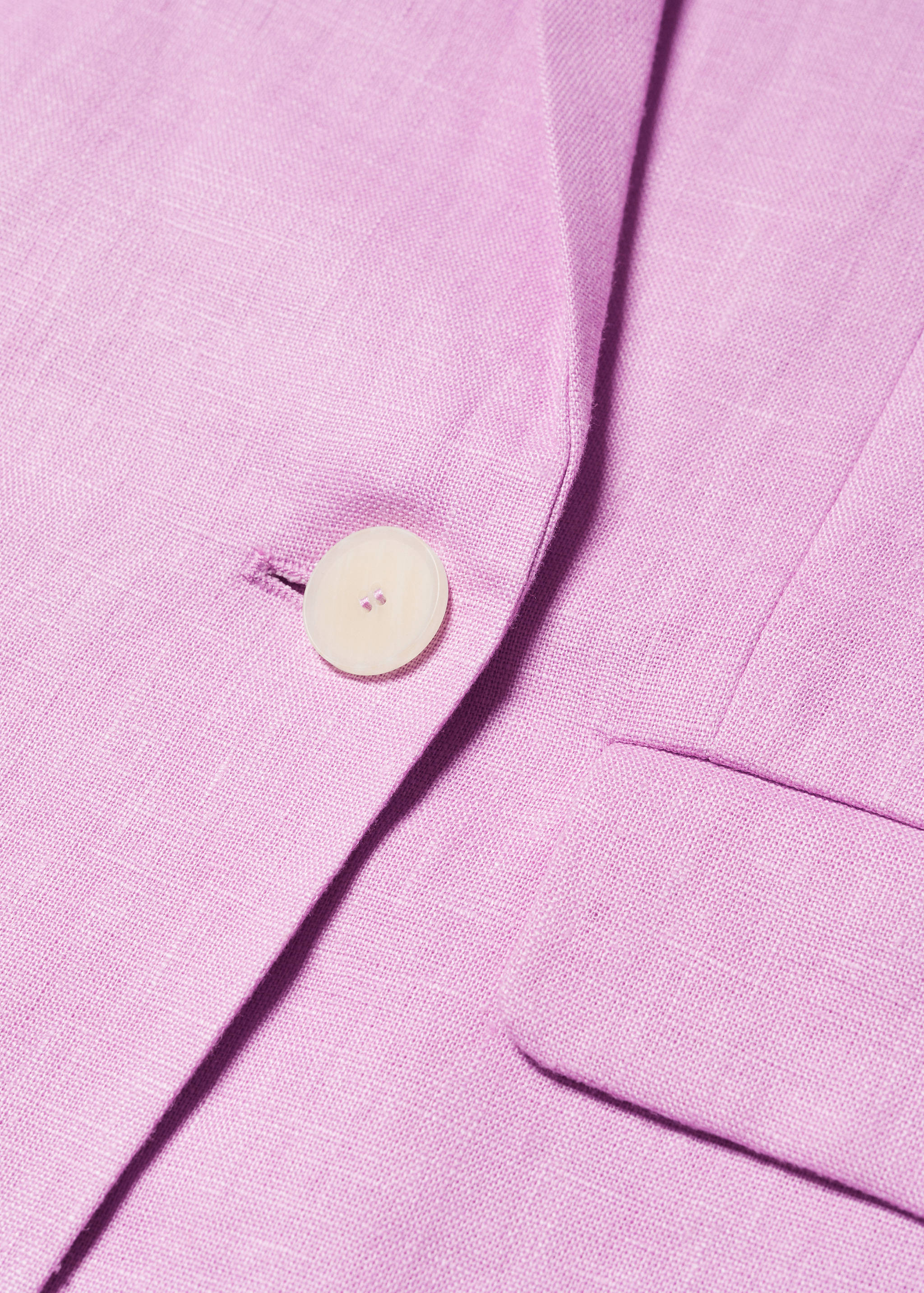 Linen oversized blazer - Details of the article 8