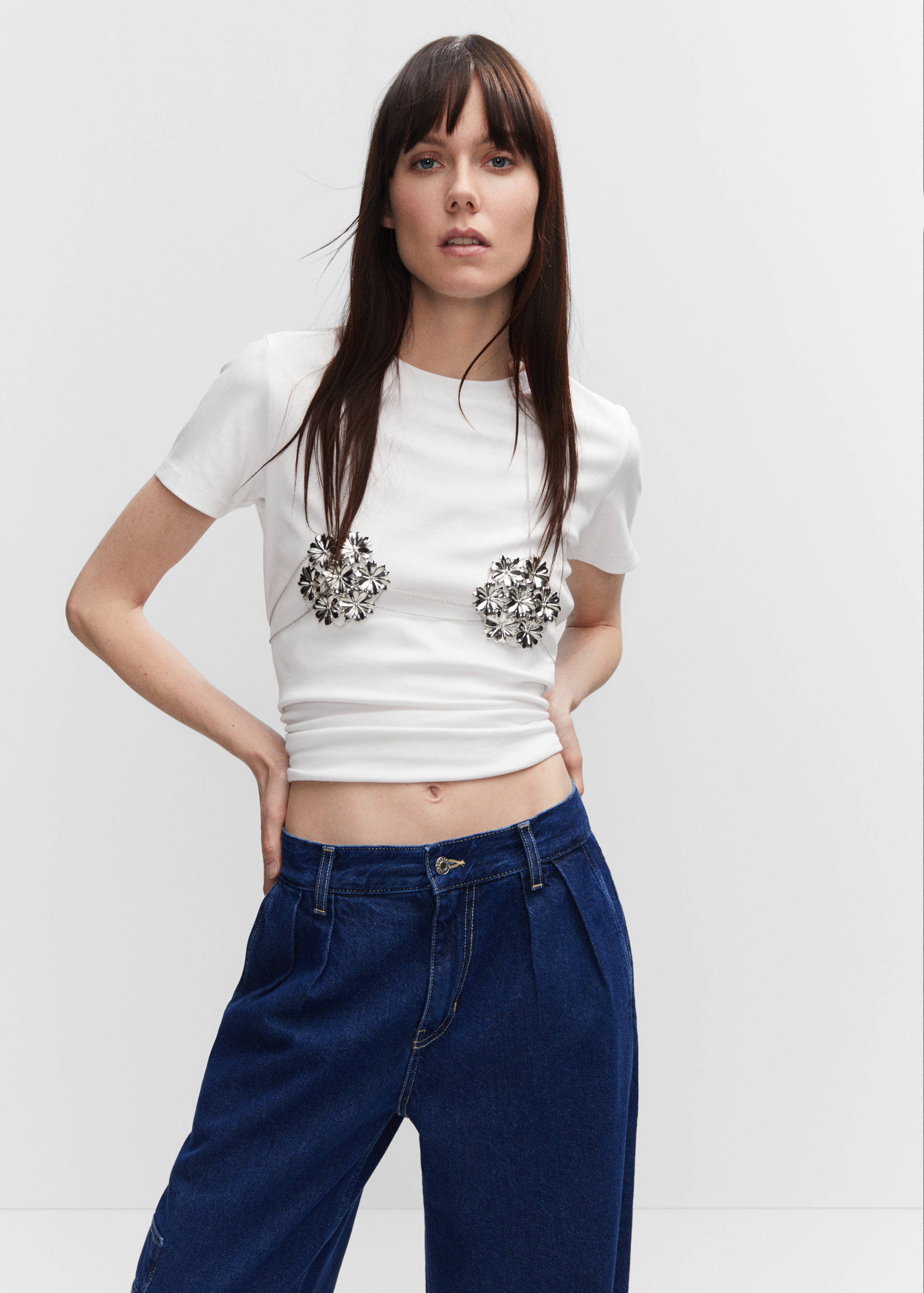 Wideleg jeans with pockets - Details of the article 1