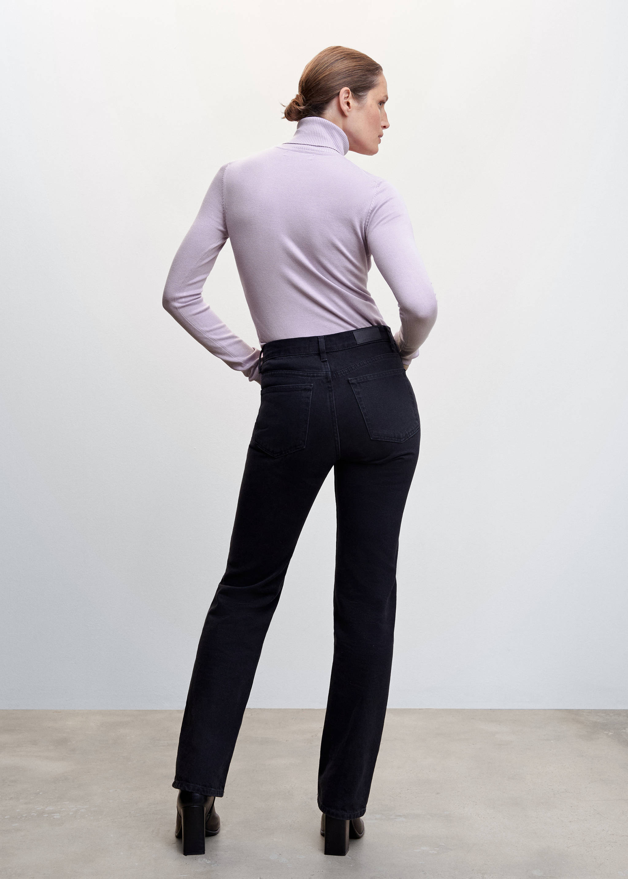 Jersei punt fi coll girat - Revers de l'article