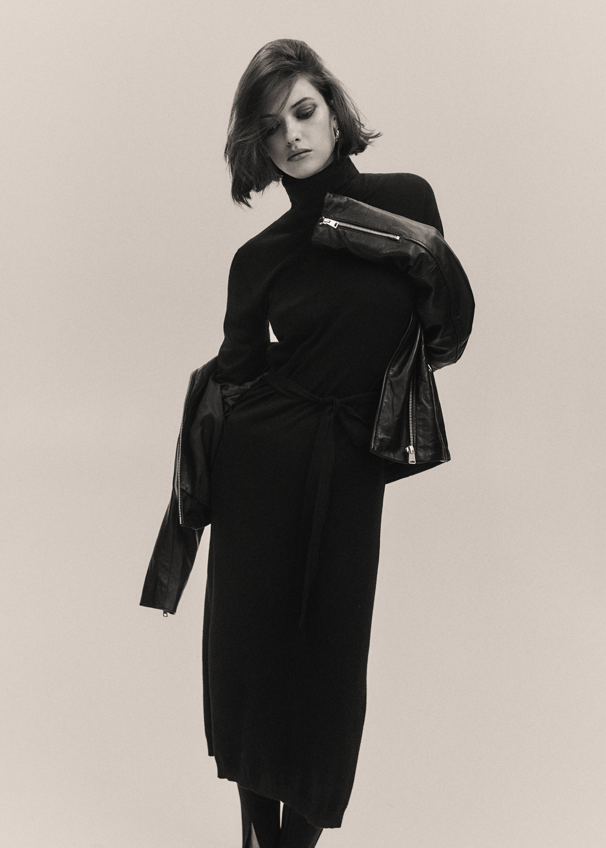 Vestido punto cuello vuelto - Detalle del artículo 7