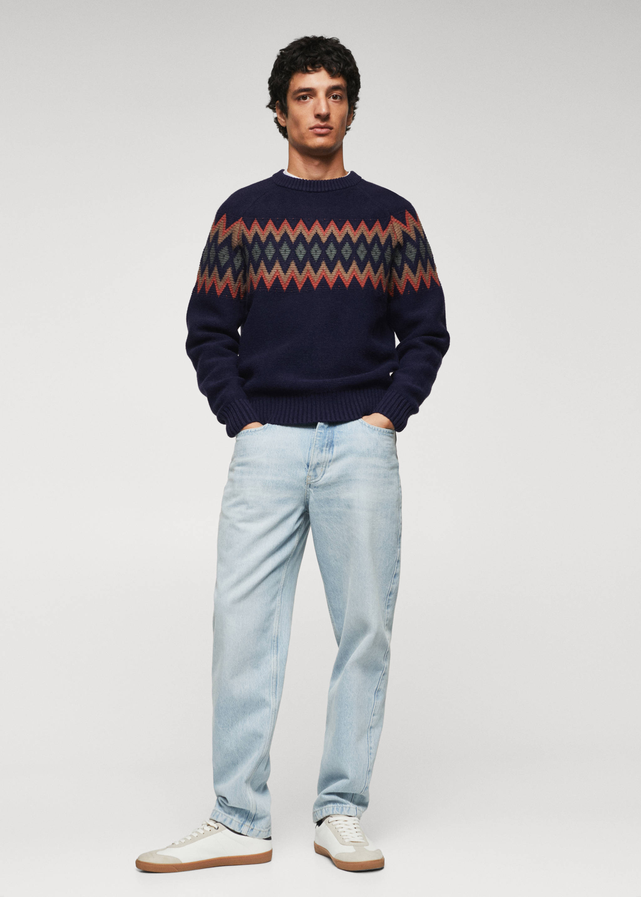 Jersey jacquard geométrico - Plano general