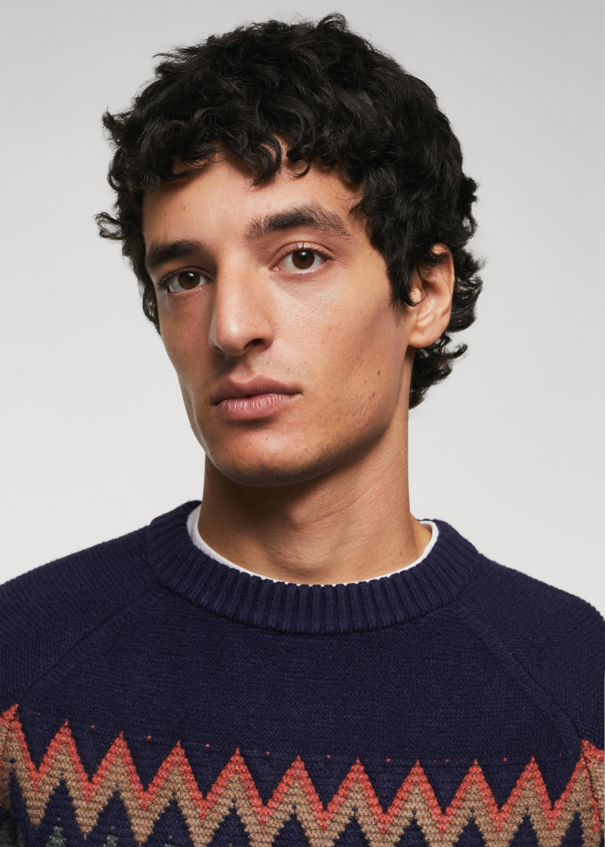 Jersey jacquard geométrico - Detalle del artículo 1