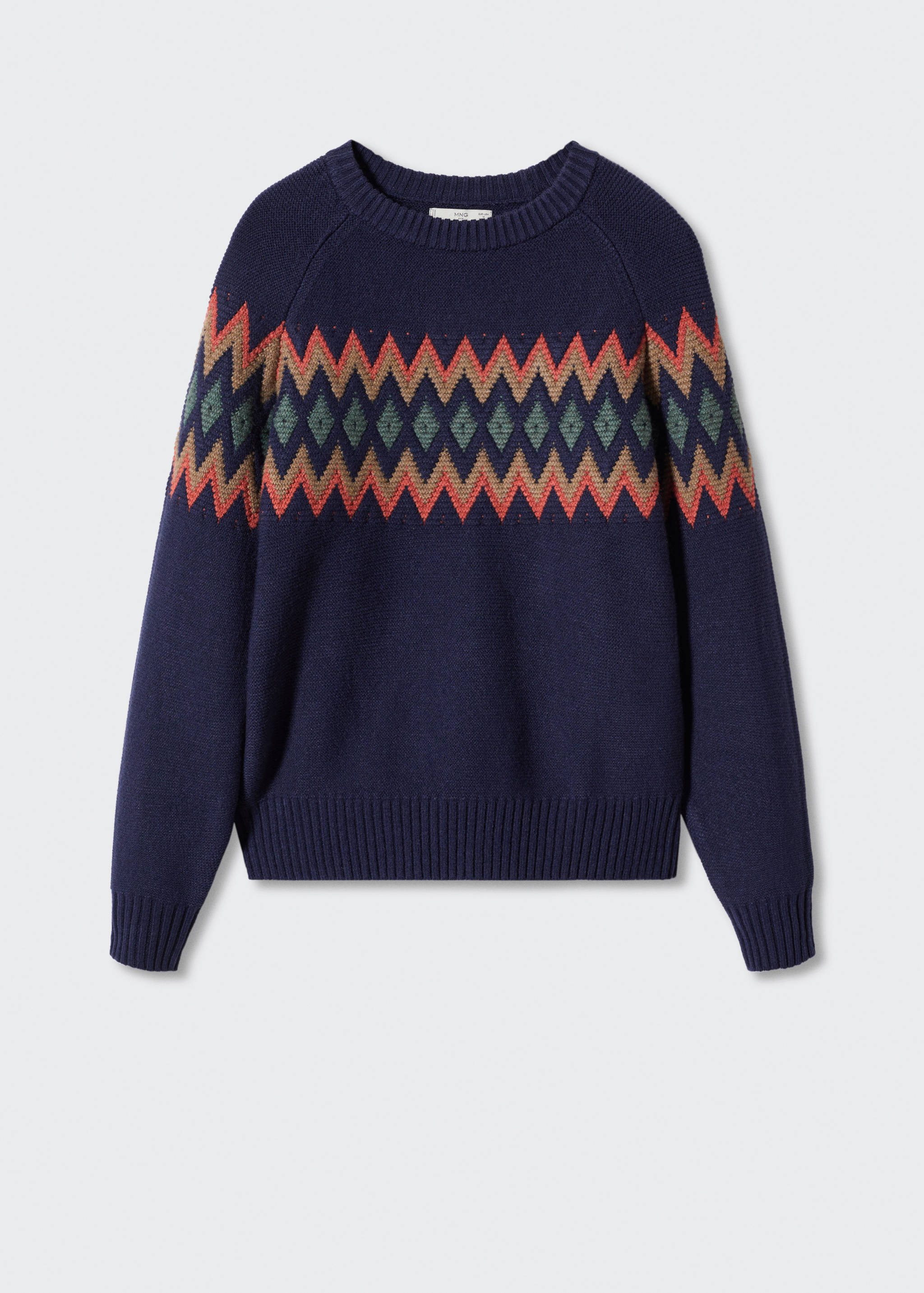 Jersey jacquard geométrico - Artículo sin modelo