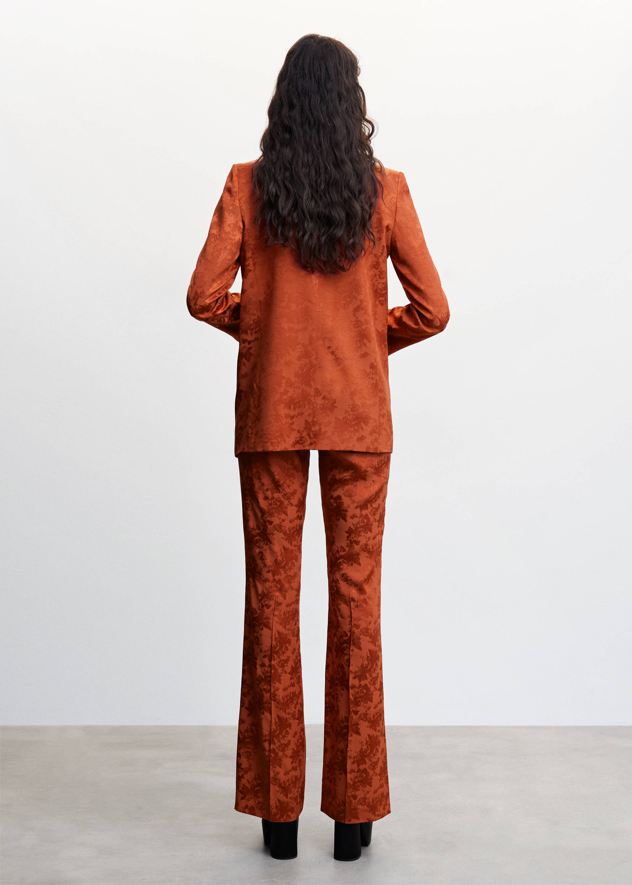 Fließende Jacquard-Hose - Rückseite des Artikels