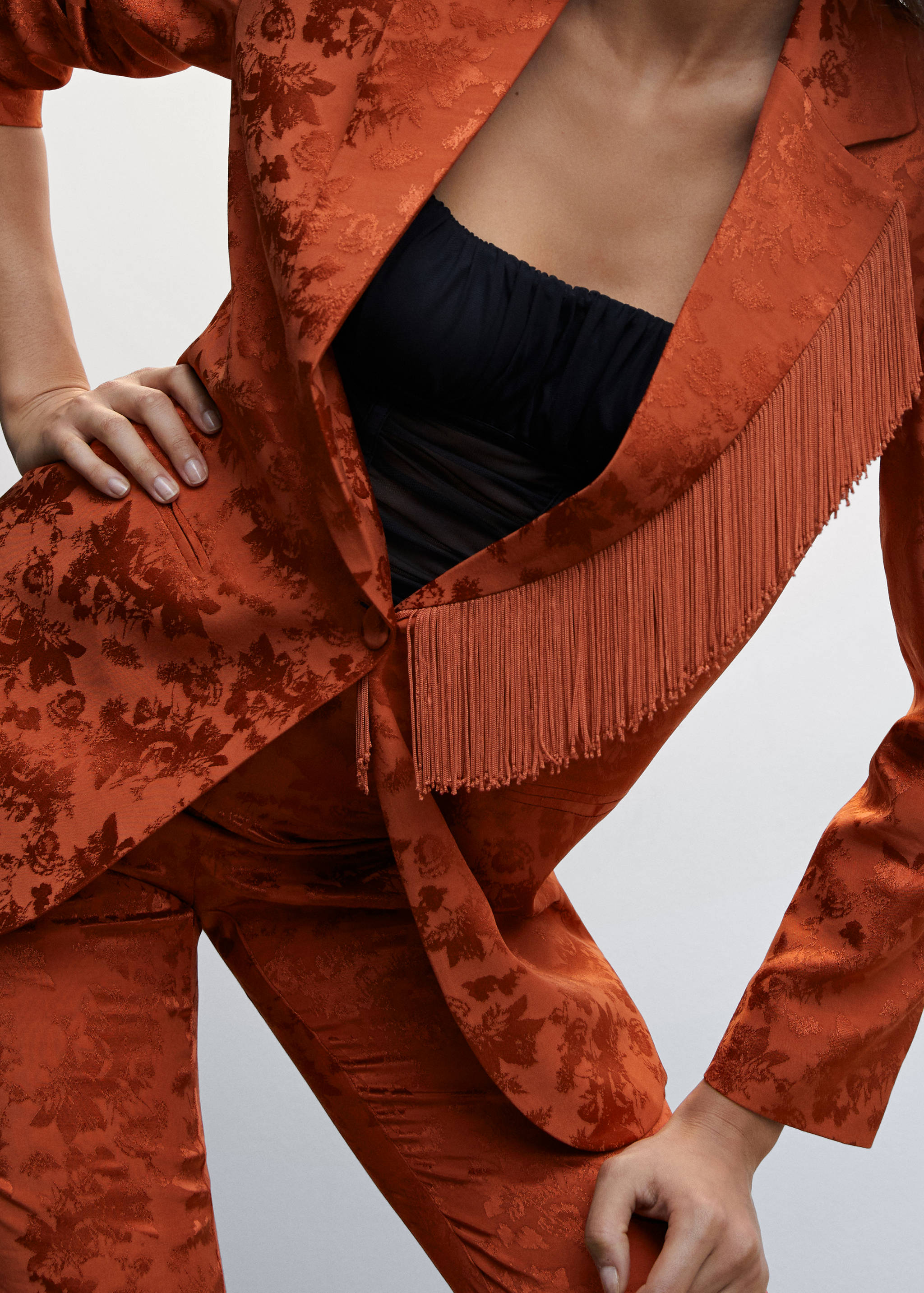 Fließende Jacquard-Hose - Detail des Artikels 1