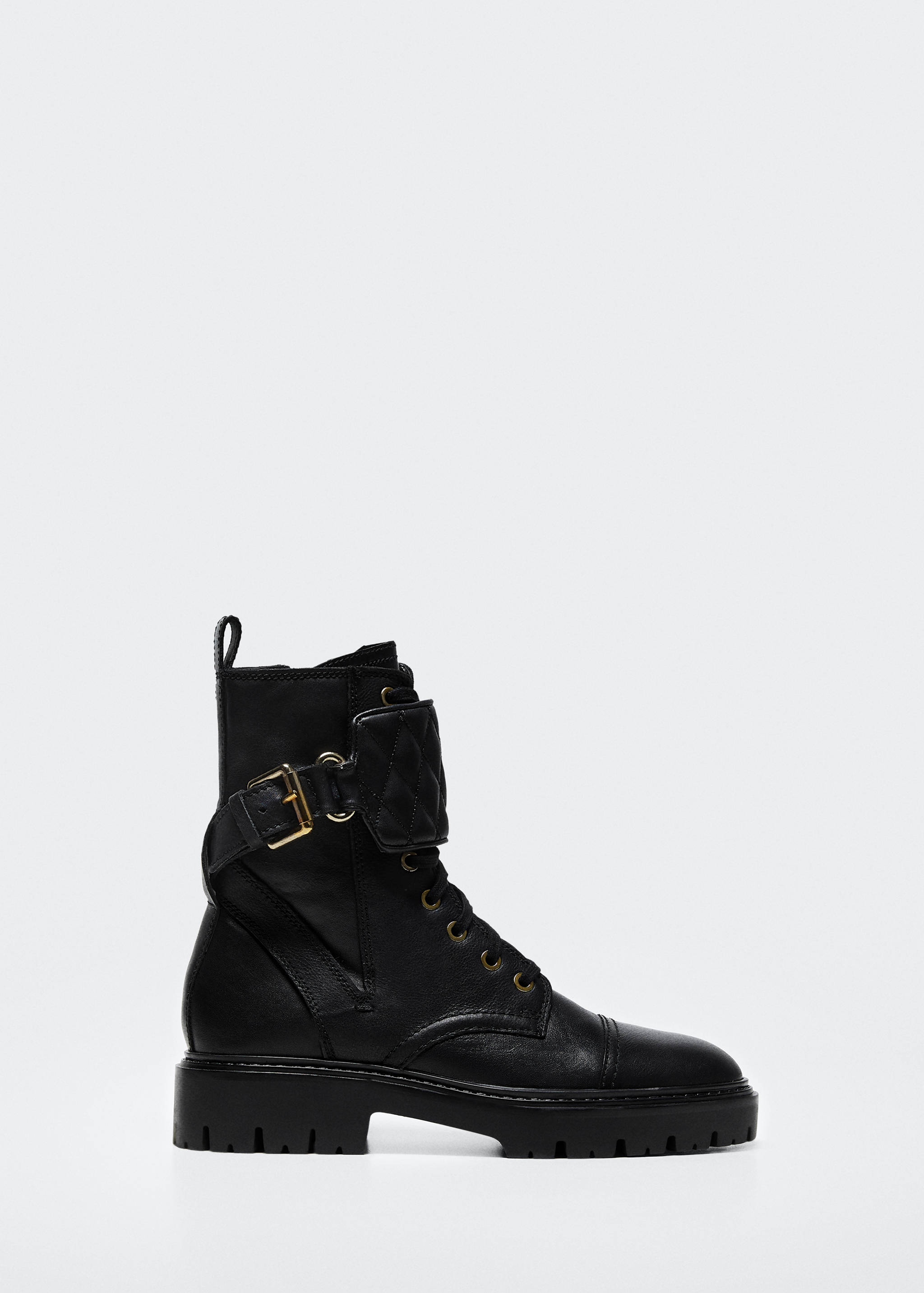 Lace-up leather ankle boots - Article without model