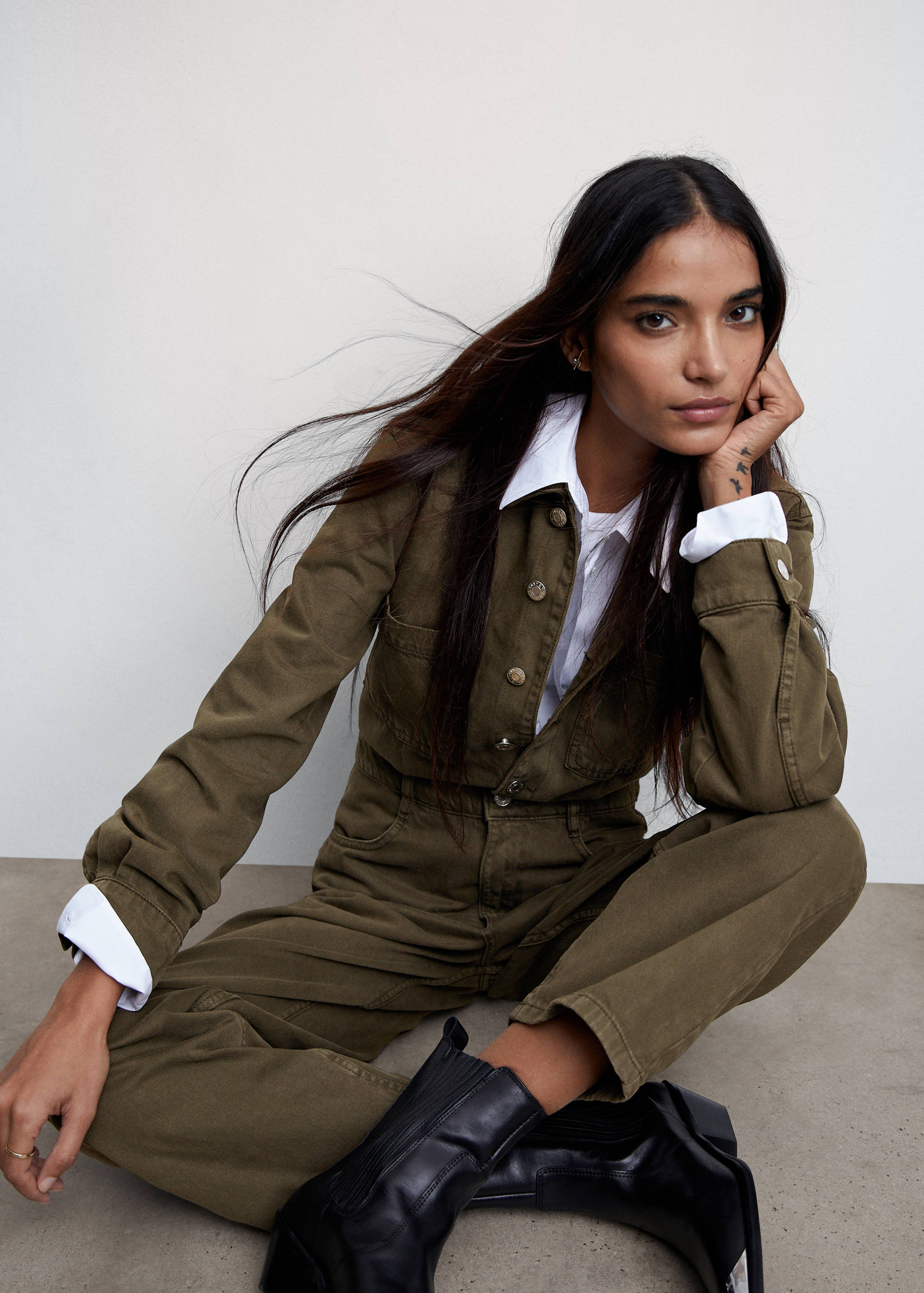 Langer Jeans-Jumpsuit - Detail des Artikels 1