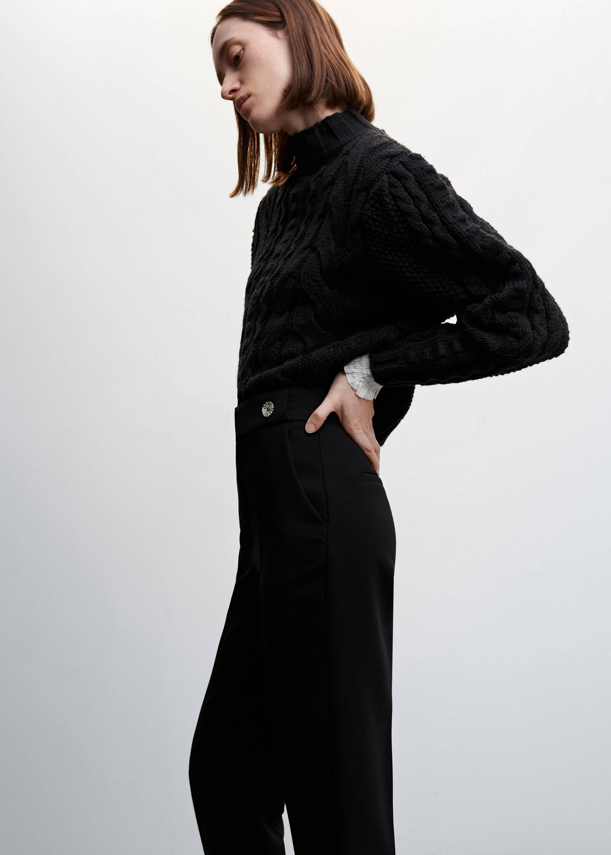 Gerade Hose mit Knöpfen - Detail des Artikels 2