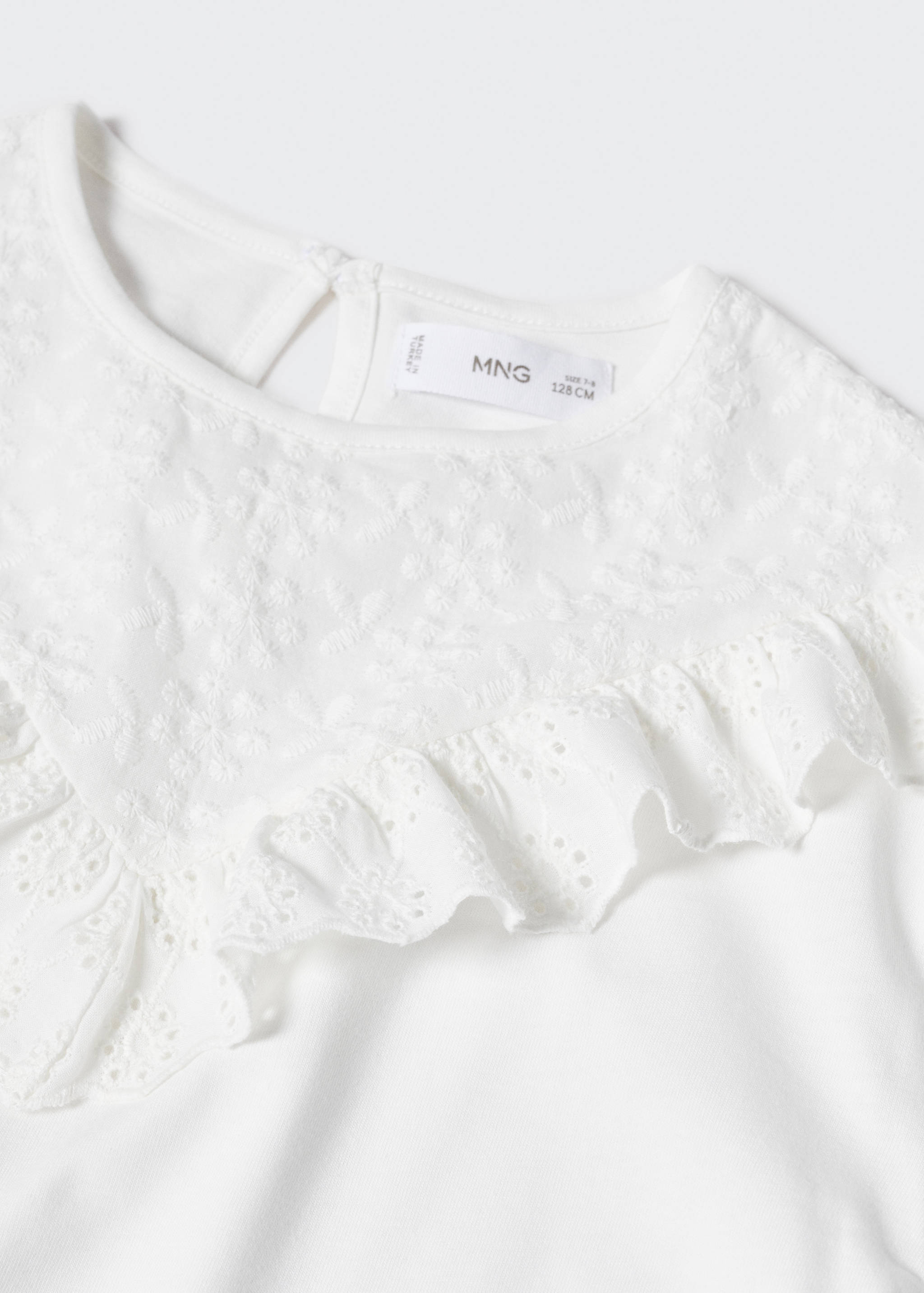 T-Shirt mit bestickten Volants - Detail des Artikels 8