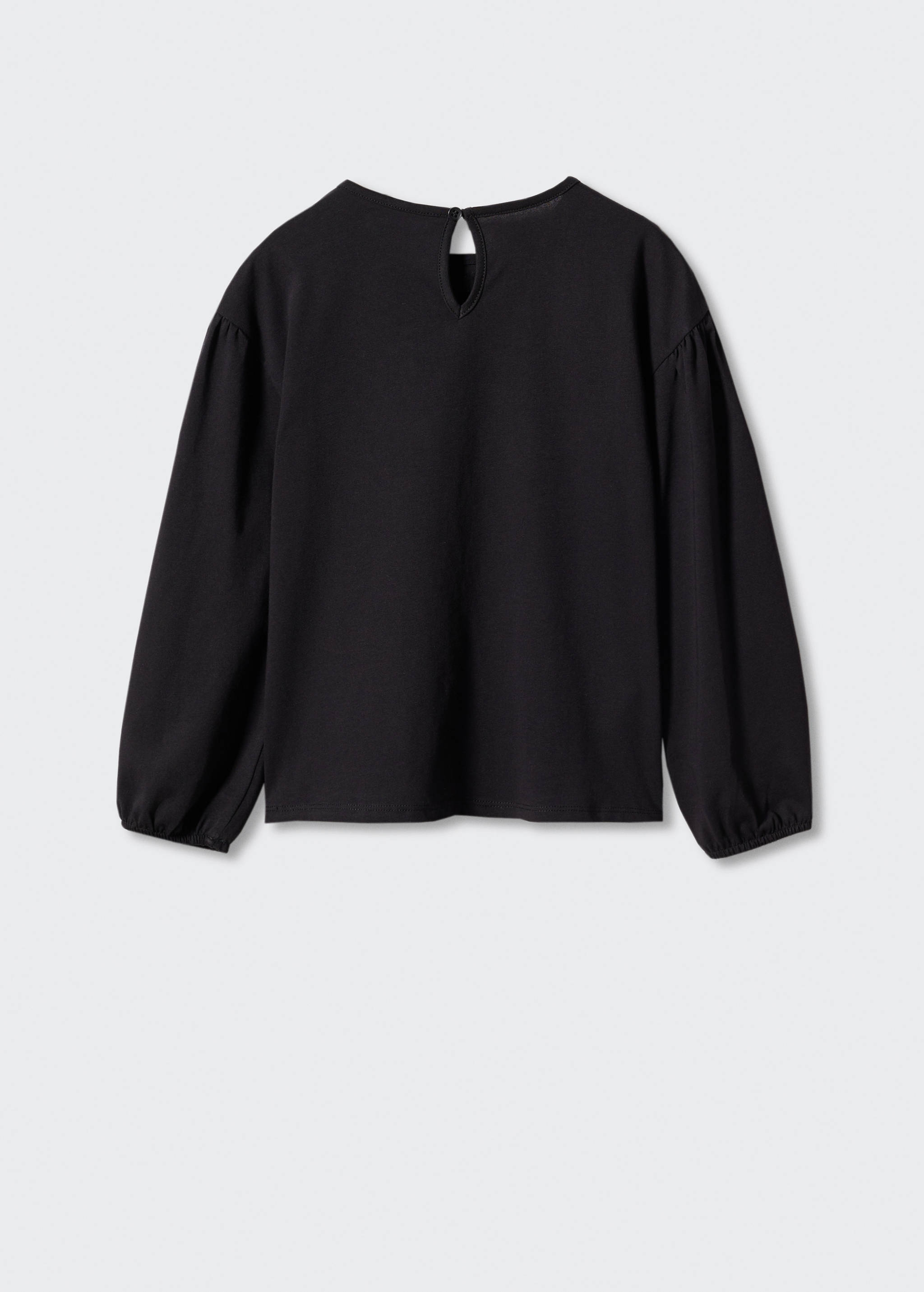 T-Shirt mit bestickten Volants - Rückseite des Artikels
